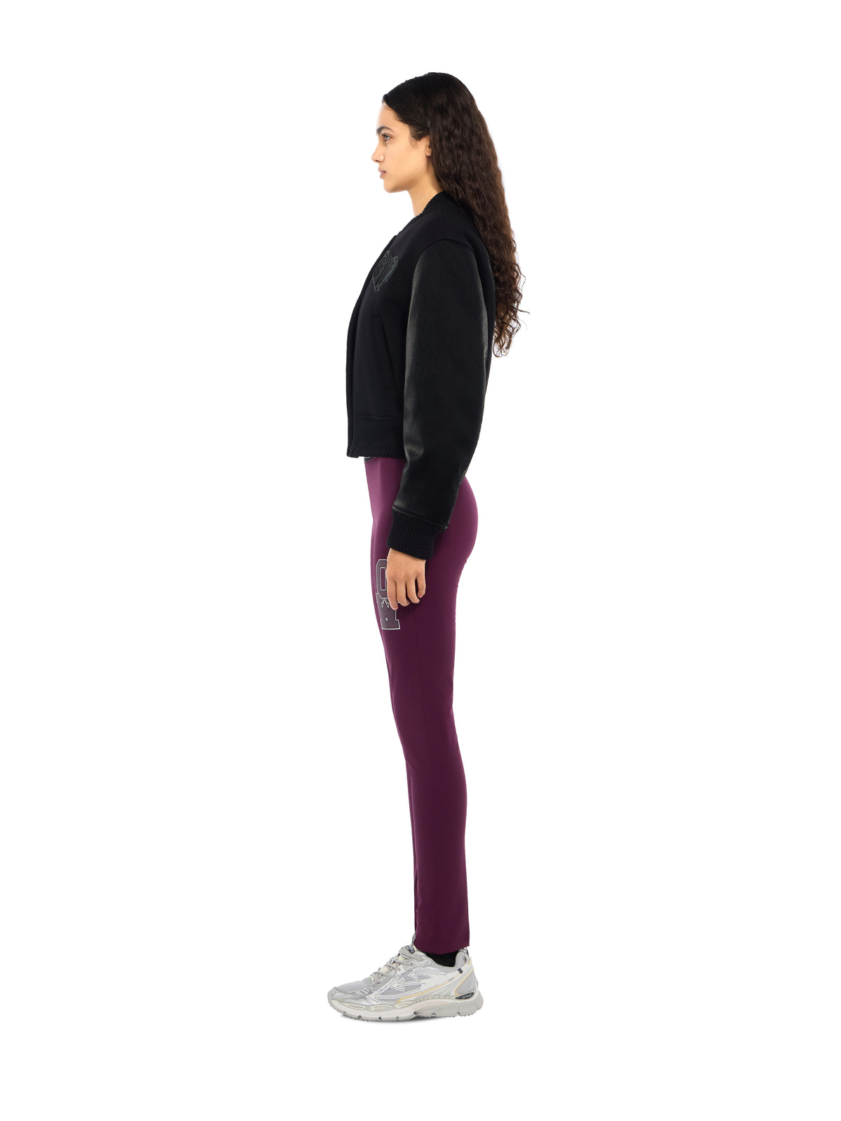 OFF WHITE College Band Logo Leggings Port Royal Dark Sapphire 2FH00390B