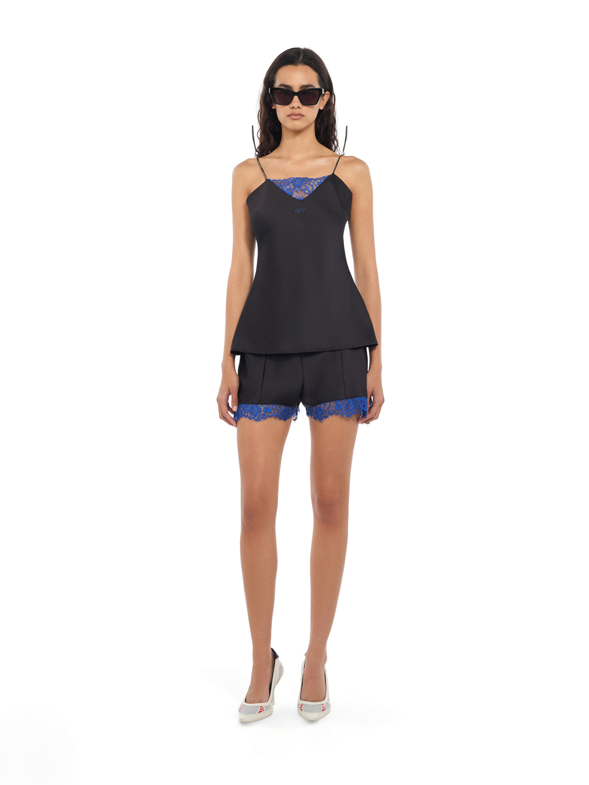 Satin Lace Slip Shorts