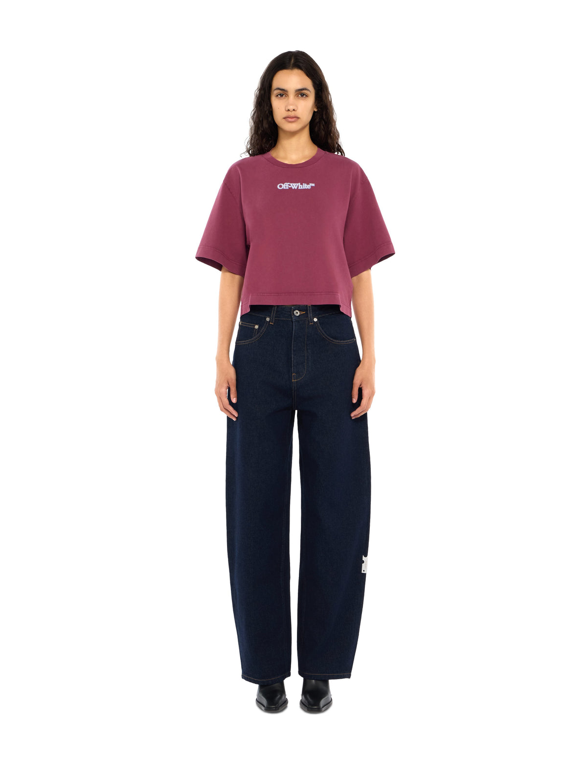OFF WHITE Balloon Denim Pants Raw Indigo Raw Indigo 2FM00580B