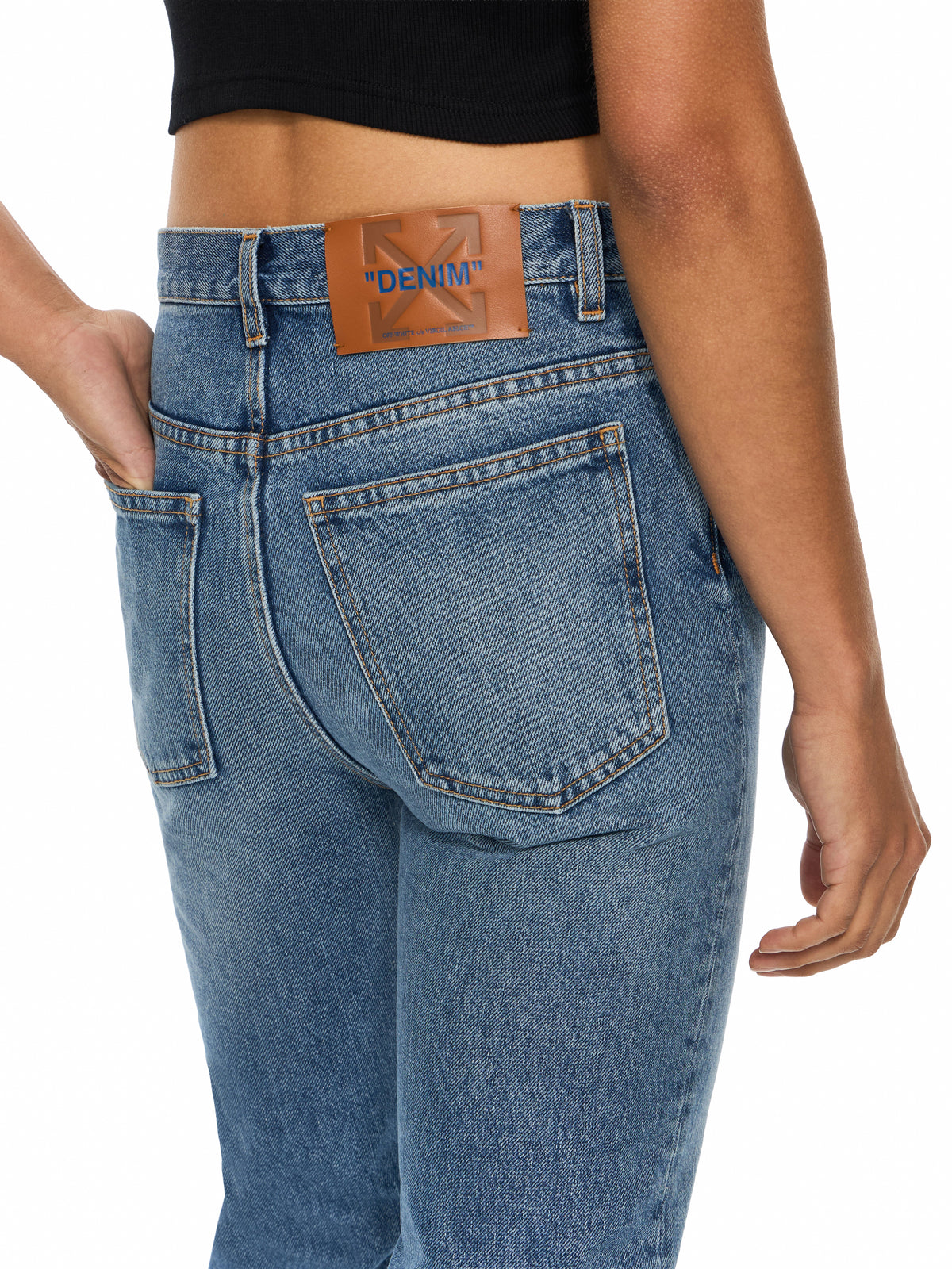 OFF WHITE Venus Denim Pants Light Medium Blue Light Medium Blue 2FM01820B