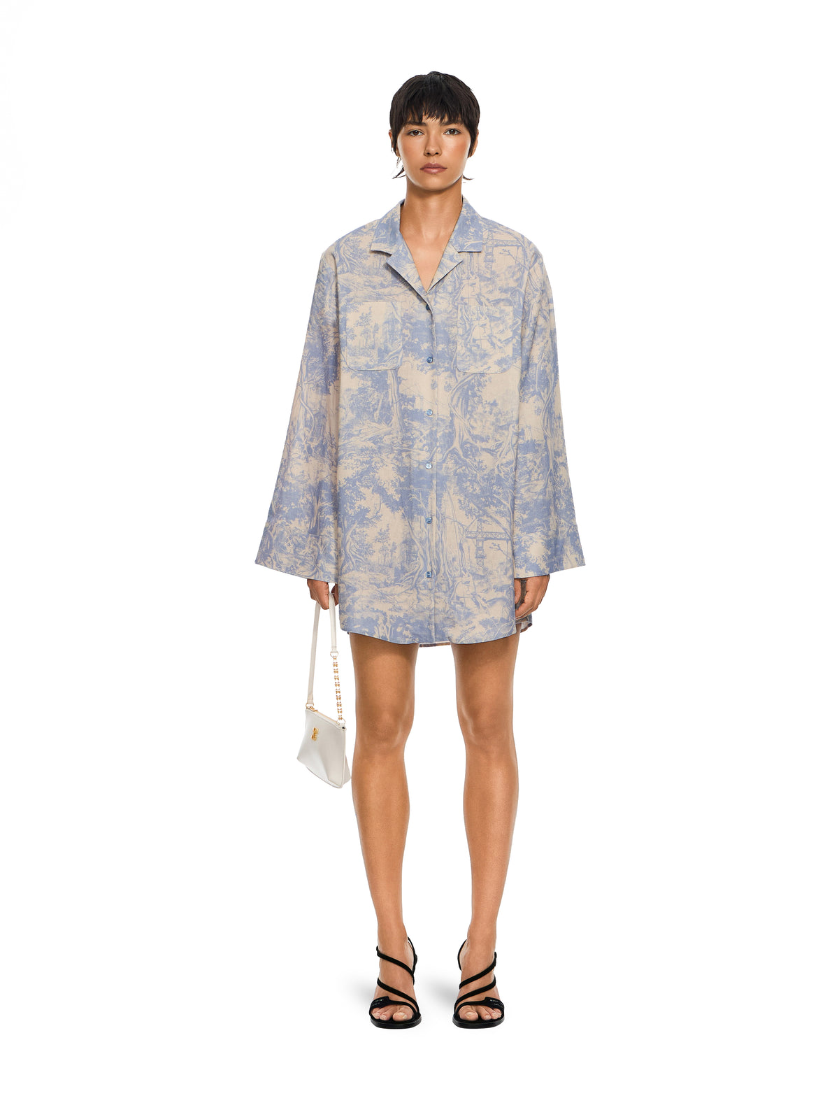 OFF WHITE City Nature Linen Roxy Dress Ivory Heather 2FU00547T