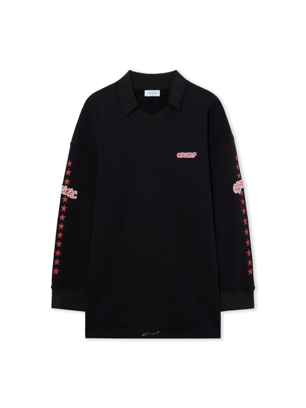 OFF WHITE Off White Star Polo Sweatdress Black High Risk Red 2FU00595T