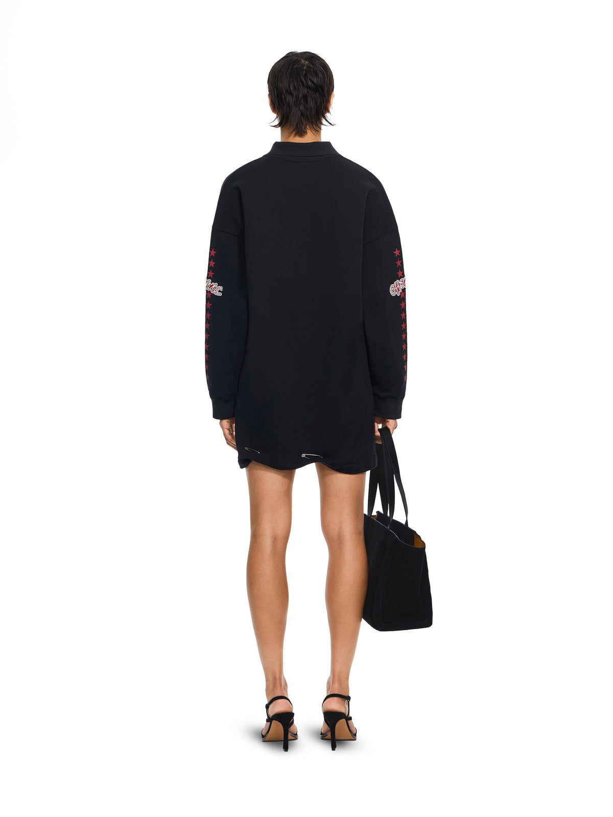 OFF WHITE Off White Star Polo Sweatdress Black High Risk Red 2FU00595T