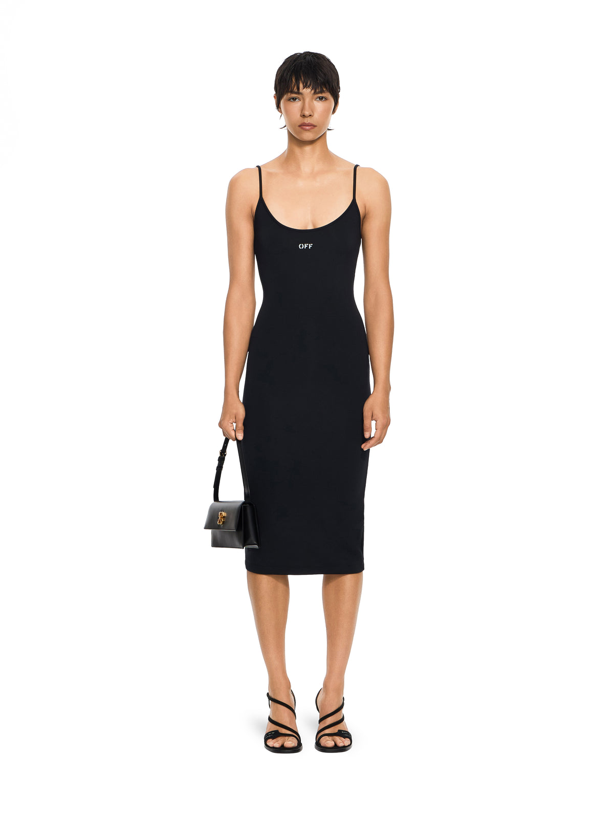 Off Stamp Sleek Midi Dress