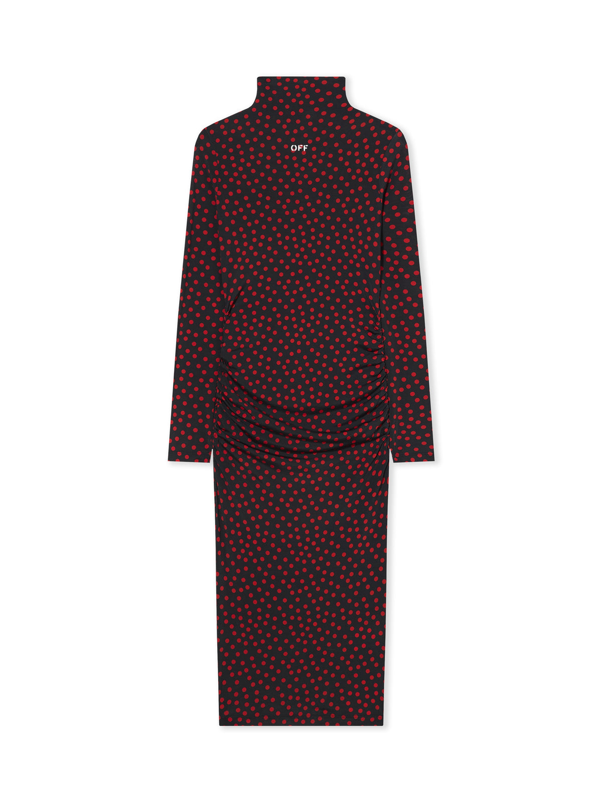 Off Stamp Dot Second Skin Midi Dress