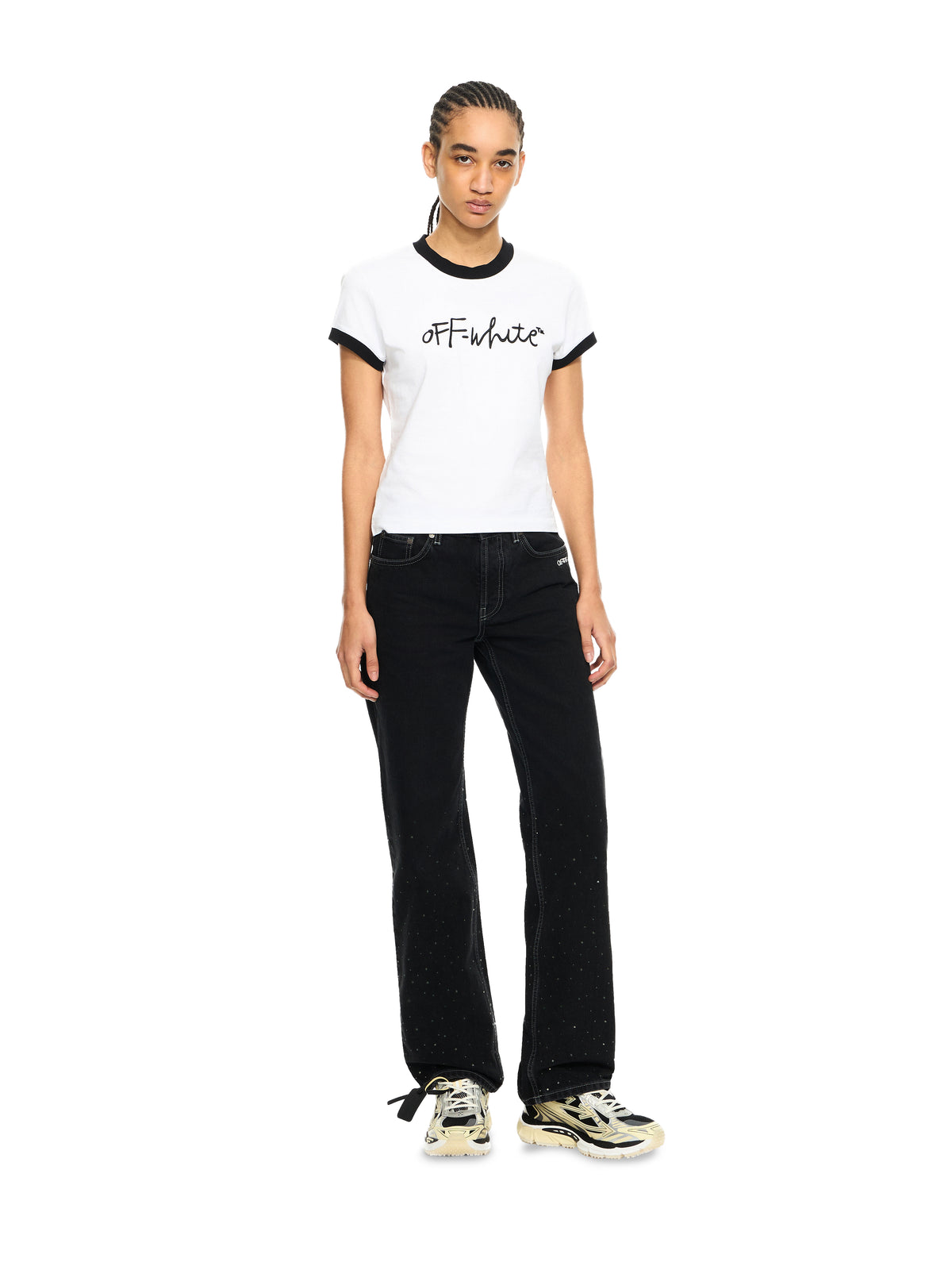 OW X Swarovski Denim Susy Pants