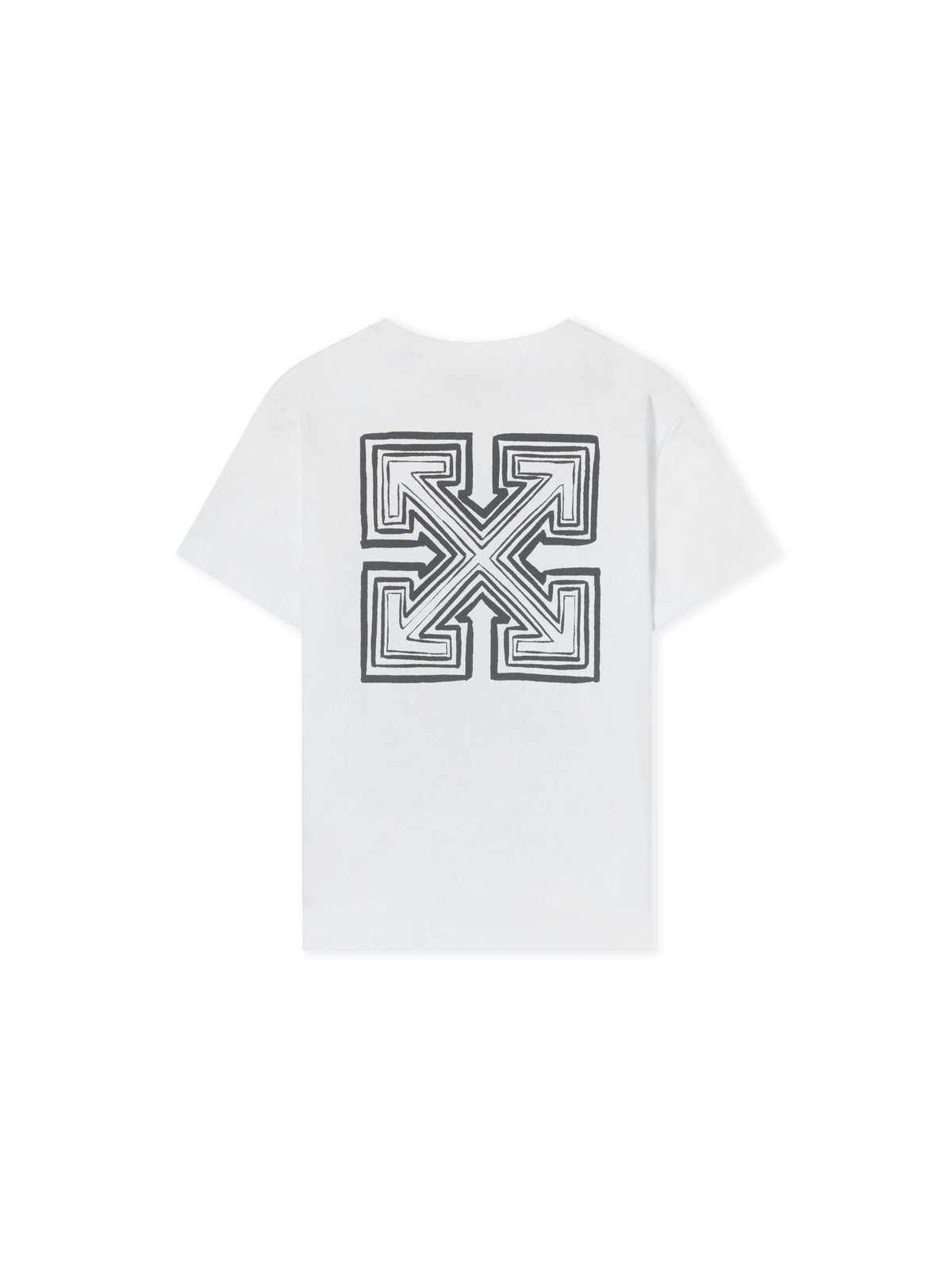 OFF WHITE Arrow Monogram Short Sleeve T-Shirt WHITE 44BAA002F26J004