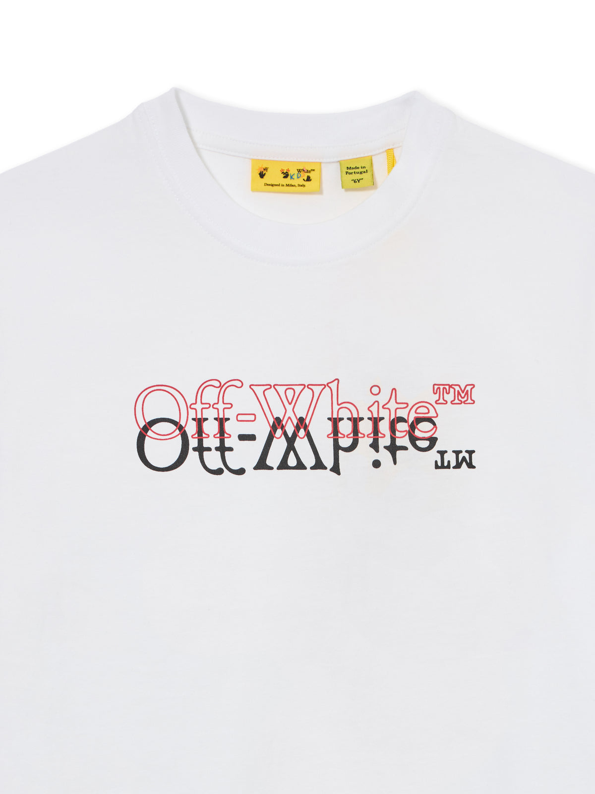 OFF WHITE Big Bookish Double T-shirt WHITE 44BAA002S26J001
