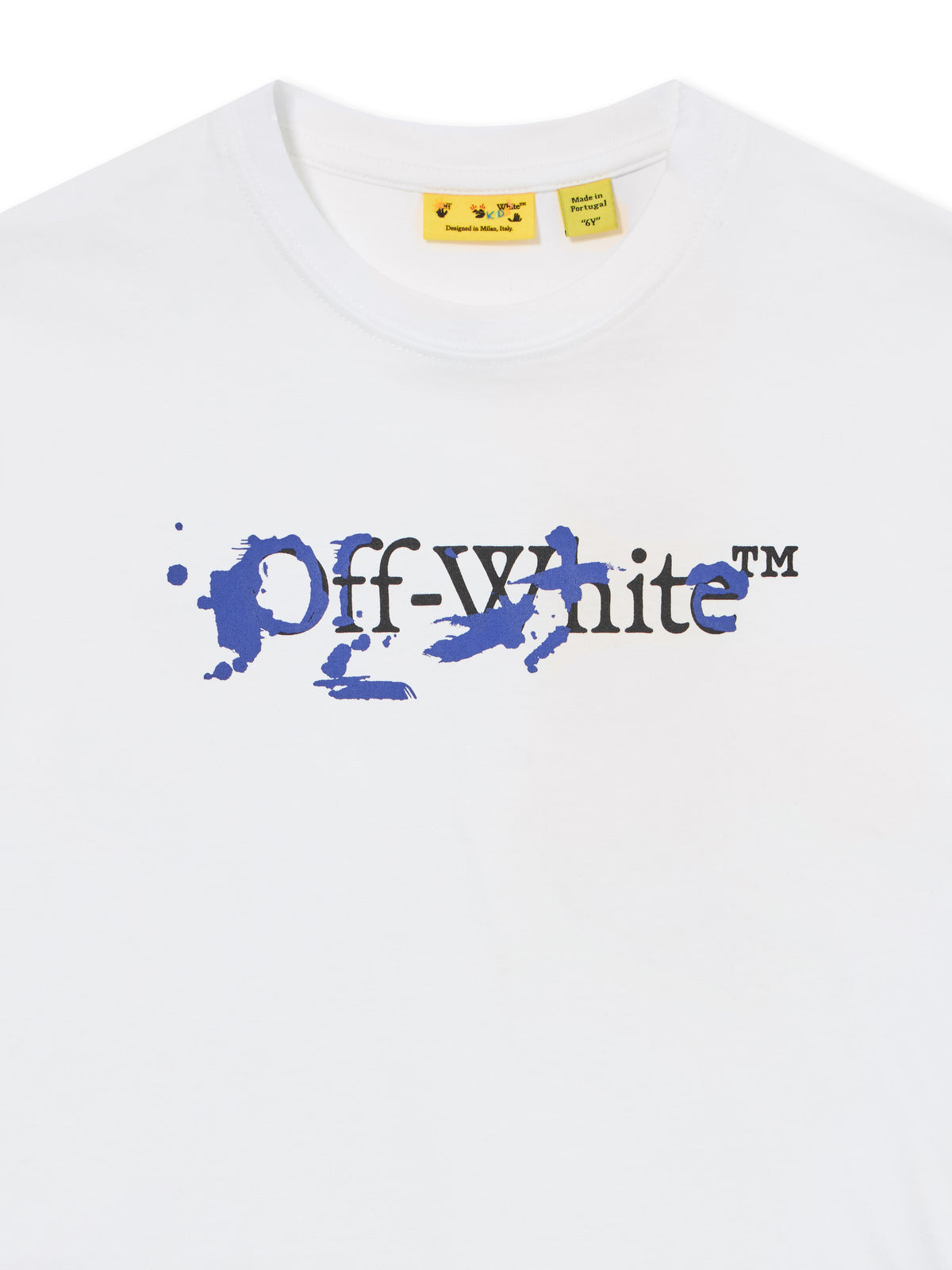 OFF WHITE Big Bookish Splat Ink T-shirt WHITE 44BAA002S26J002