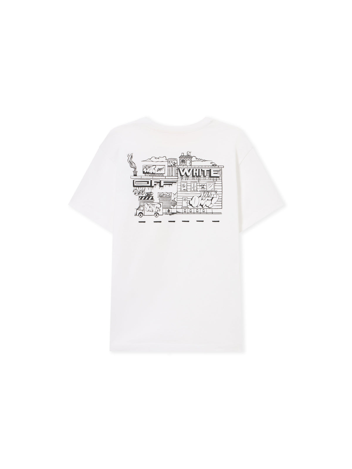 OFF WHITE Graffiti T-shirt WHITE 44BAA002S26J003