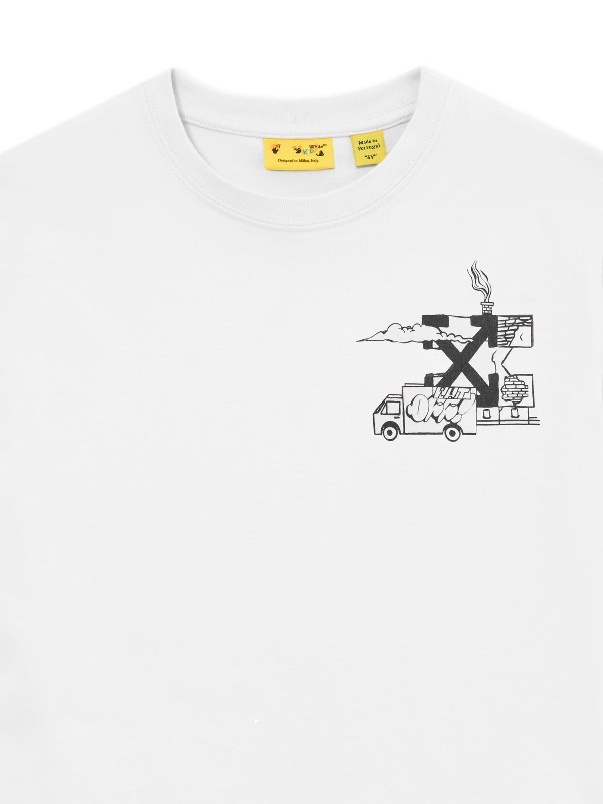 OFF WHITE Graffiti T-shirt WHITE 44BAA002S26J003