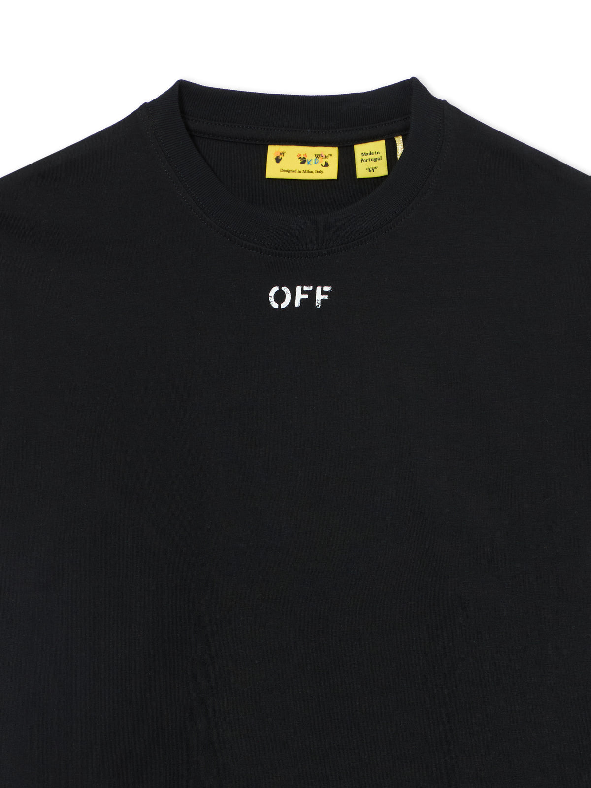 OFF WHITE Arrow Paint T-shirt BLACK 44BAA002S26J006