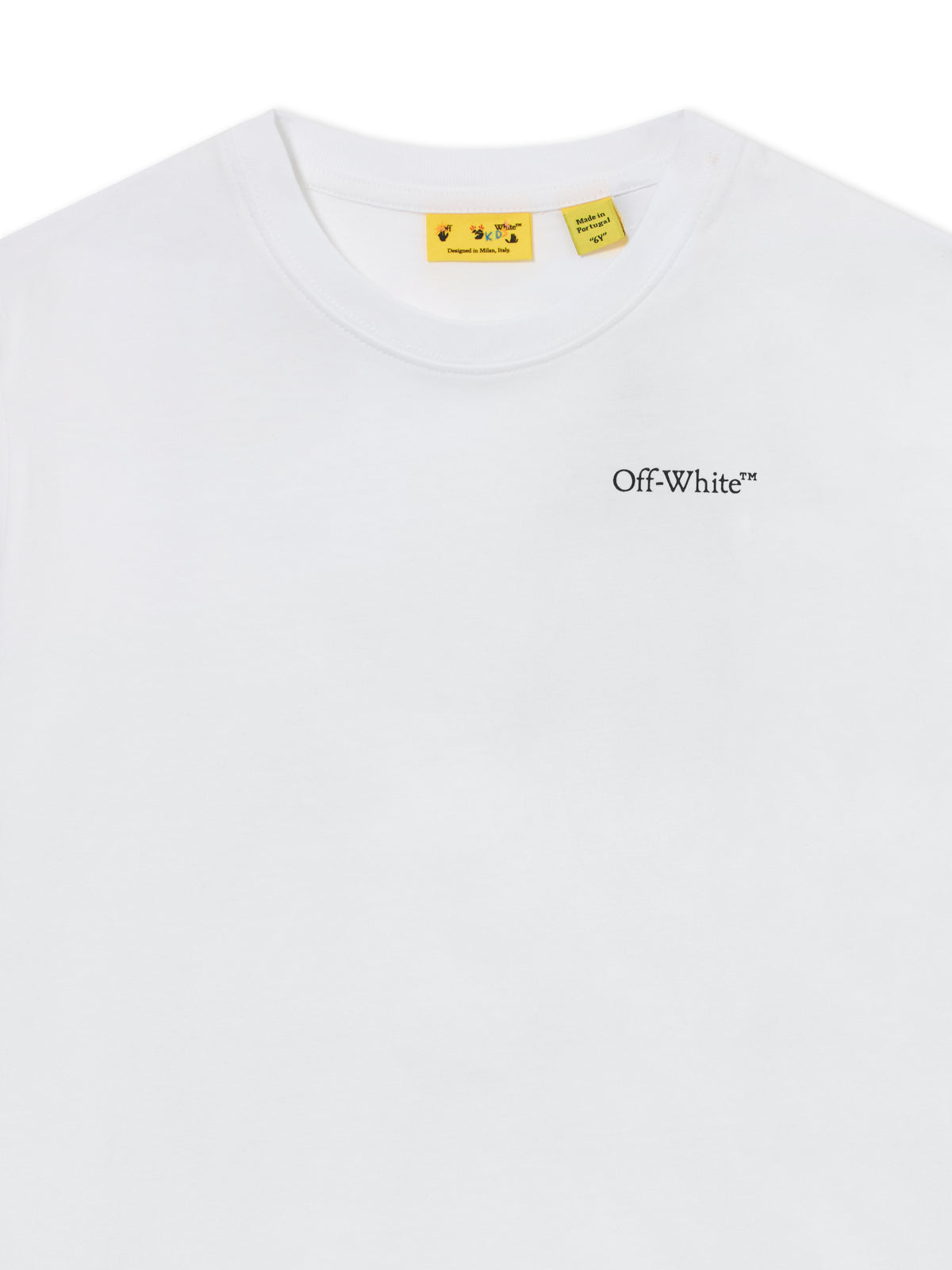 OFF WHITE Arrow Acrylic T-shirt WHITE 44BAA002S26J008