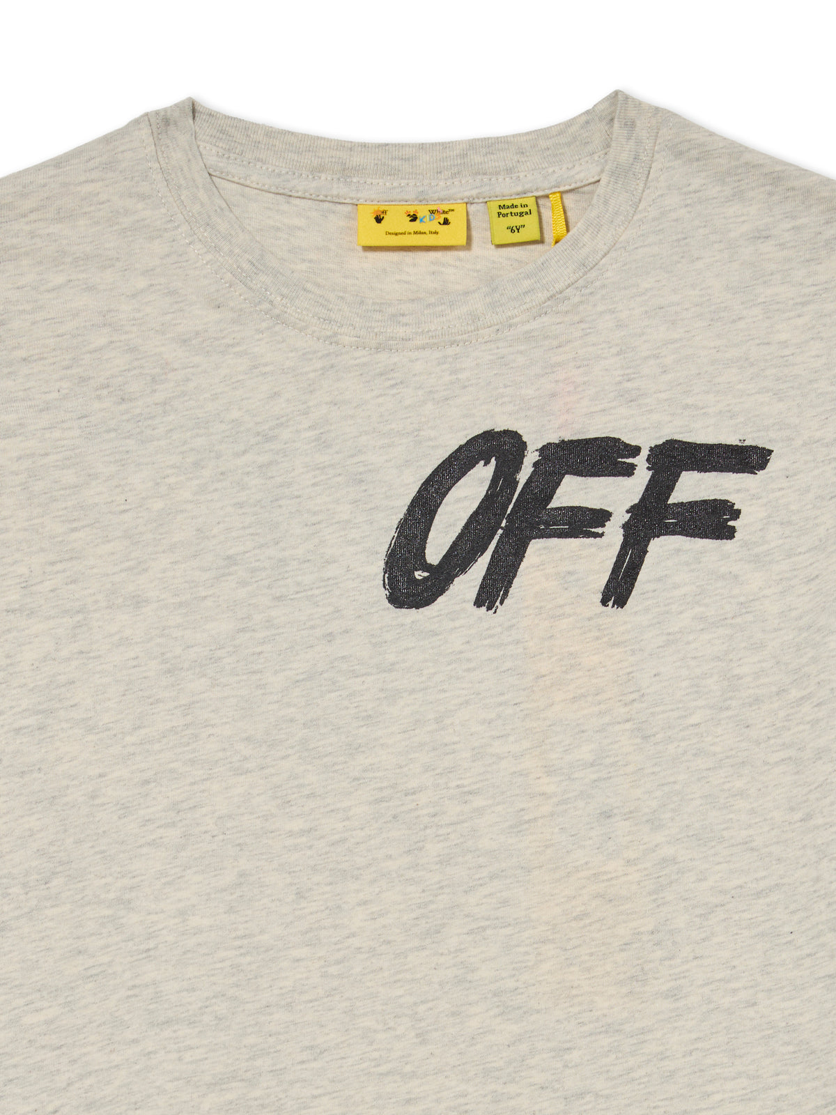 OFF WHITE Shared Logo Double Layer Long Sleeve T-Shirt GREY MELANGE 44BAB005F26J001