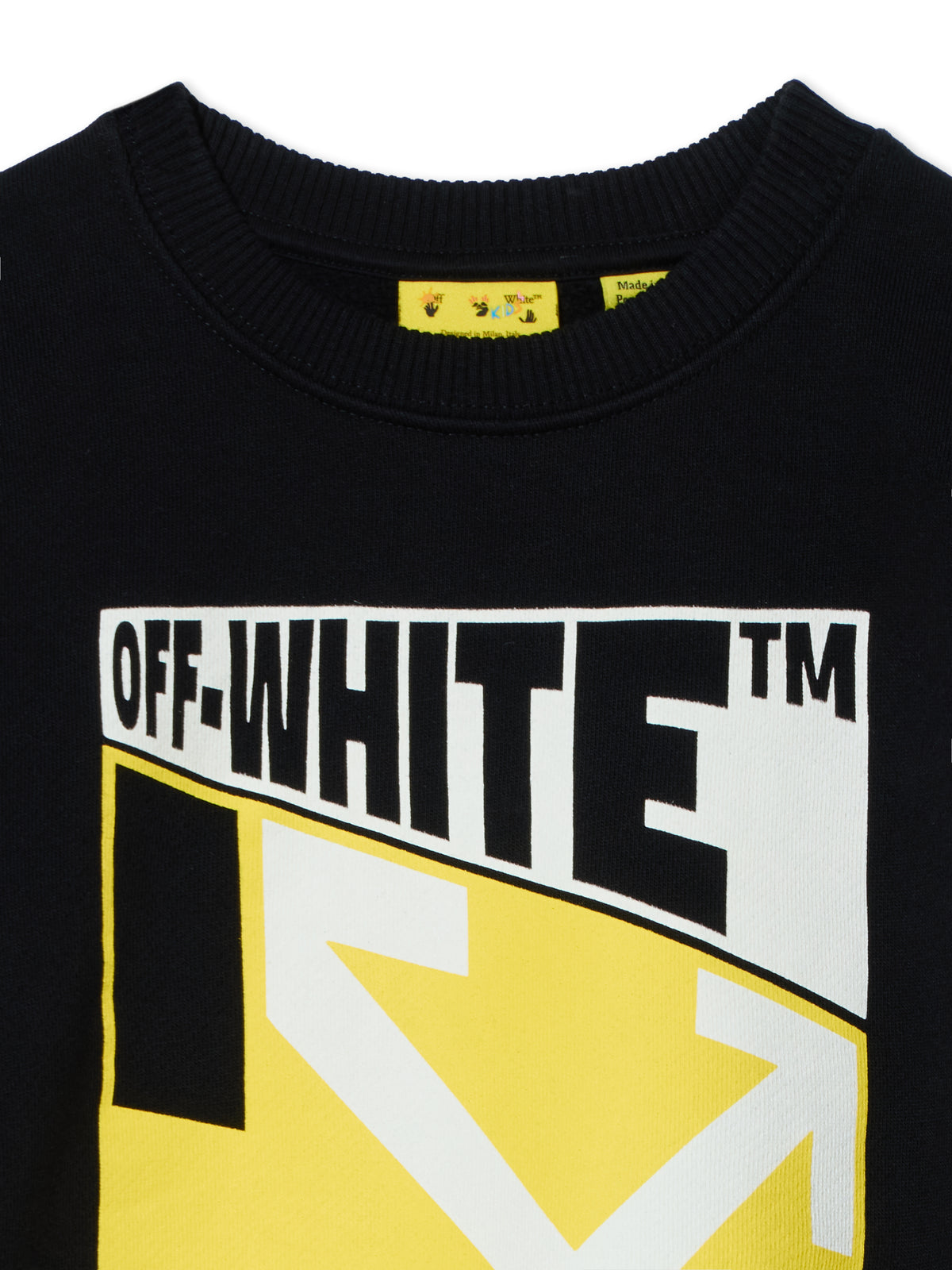 OFF WHITE Arrow Constructive Crewneck Sweatshirt BLACK 44BBA001F26F002