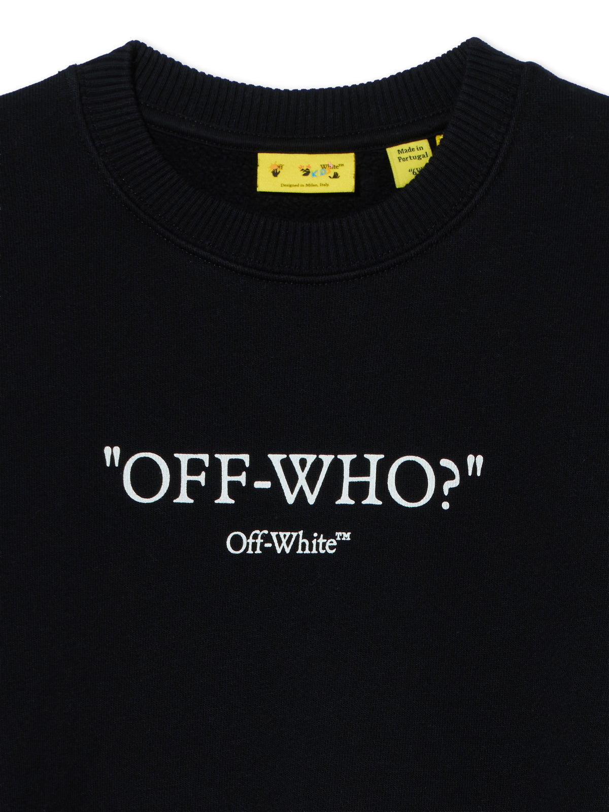 OFF WHITE Multilogo Crewneck Sweatshirt BLACK 44BBA001F26F003