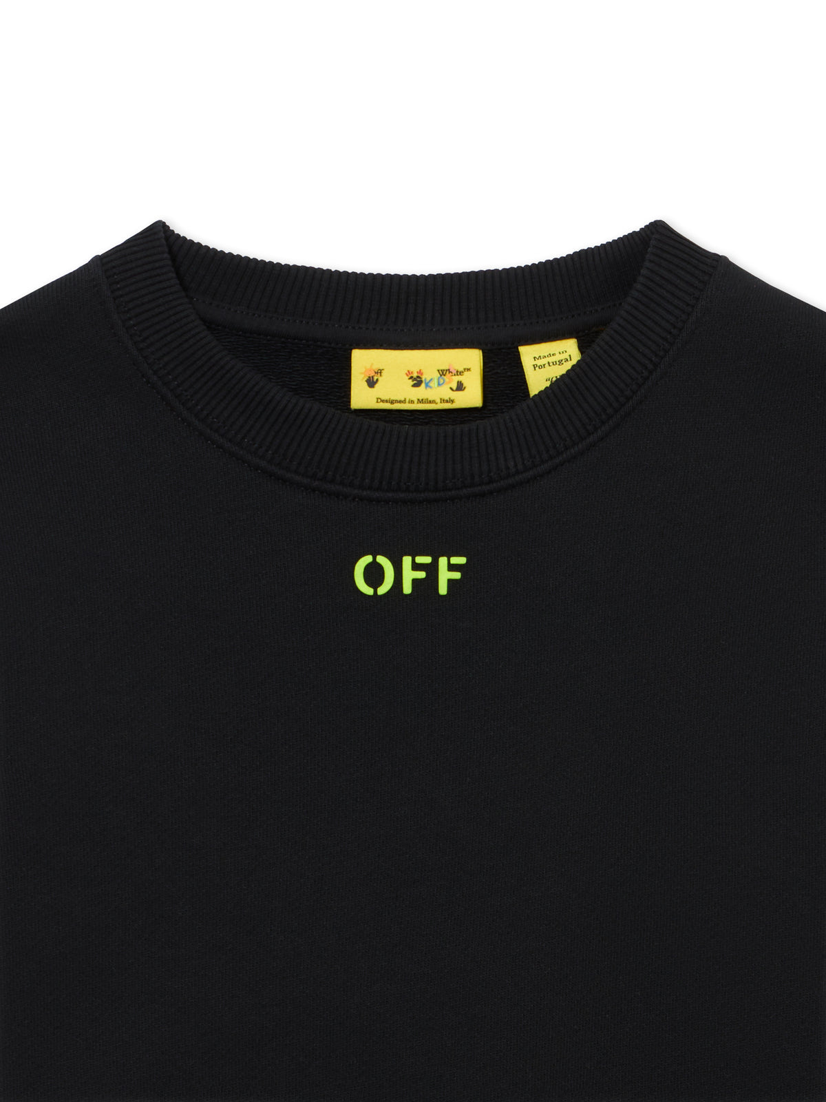 OFF WHITE Off Diagonal Crewneck BLACK 44BBA001S26F003