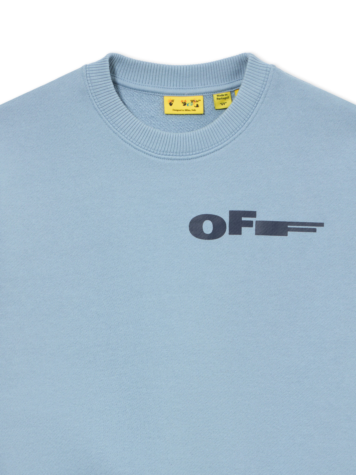 OFF WHITE Type Crewneck DUSTY BLUE 44BBA001S26F007