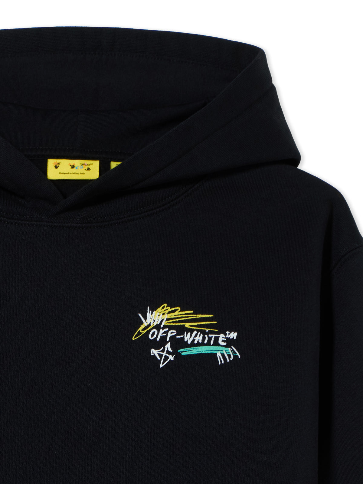 OFF WHITE Arrow Scribble Hoodie BLACK 44BBB001F26F004