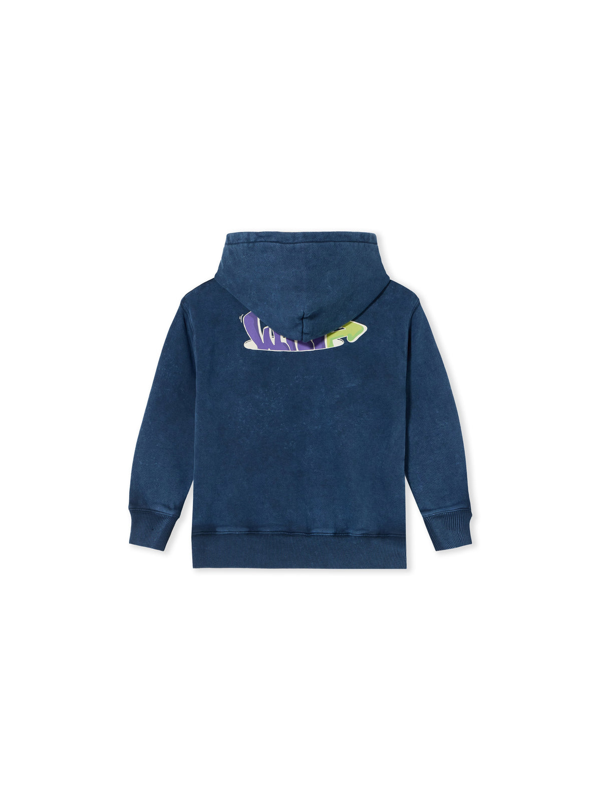 OFF WHITE Graffiti Pullover Hoodie BLUE NIGHTS 44BBB001F26F008