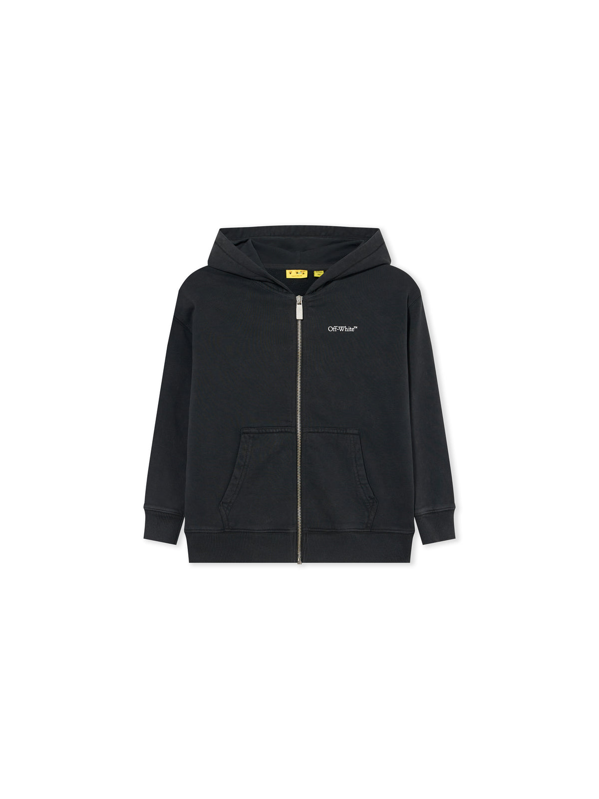 OFF WHITE Arrow Monogram Zip-Up Hoodie BLACK 44BBE001F26F004