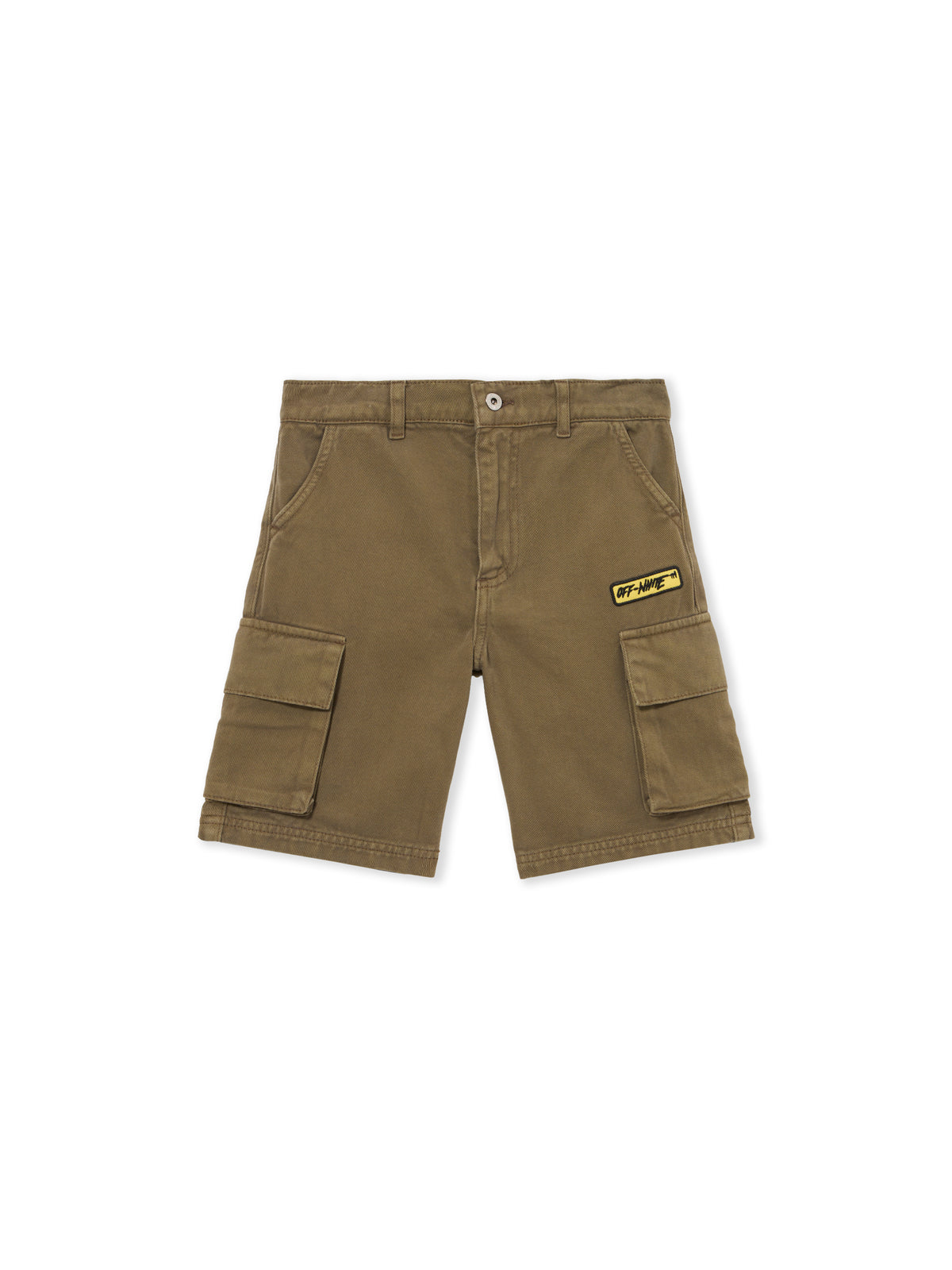 Logo Patch Diagonal Cargo Shorts