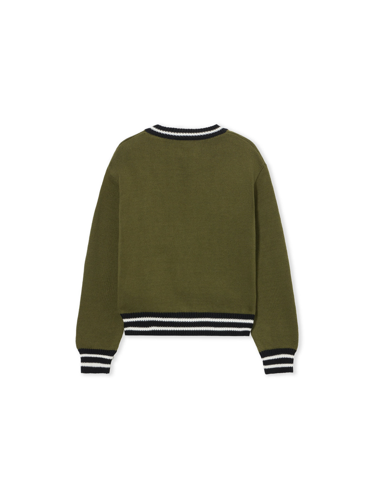 OFF WHITE Big Bookish Sweater MARTINI OLIVE 44BHE001S26K002