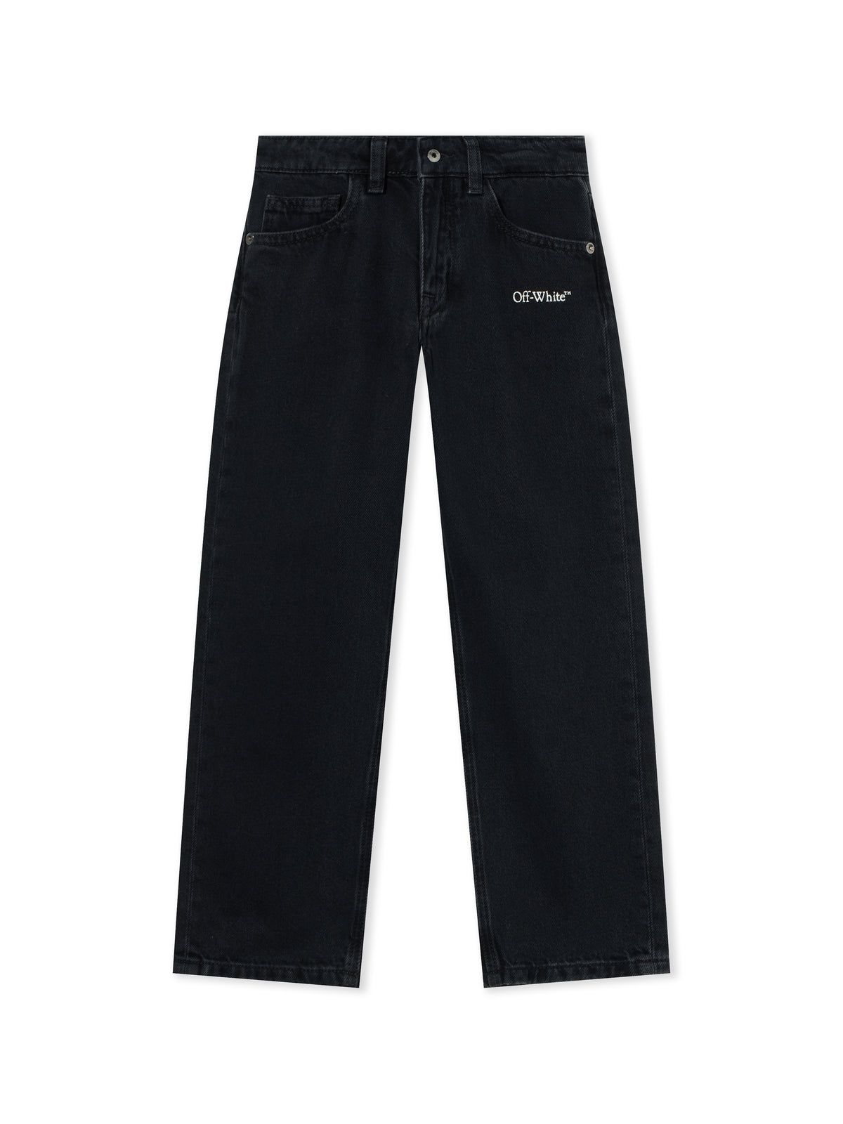 Diagonal Marker Denim Pants