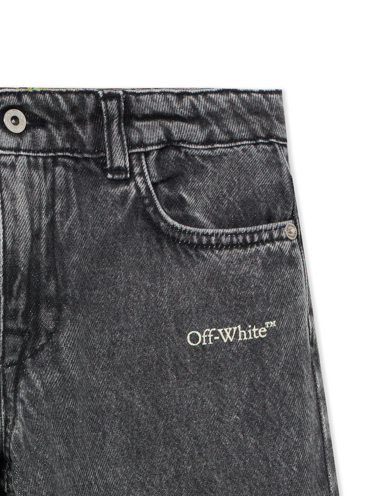 OFF WHITE Bookish Diagonal Jeans MEDIUM GREY 44BYA005S26D001