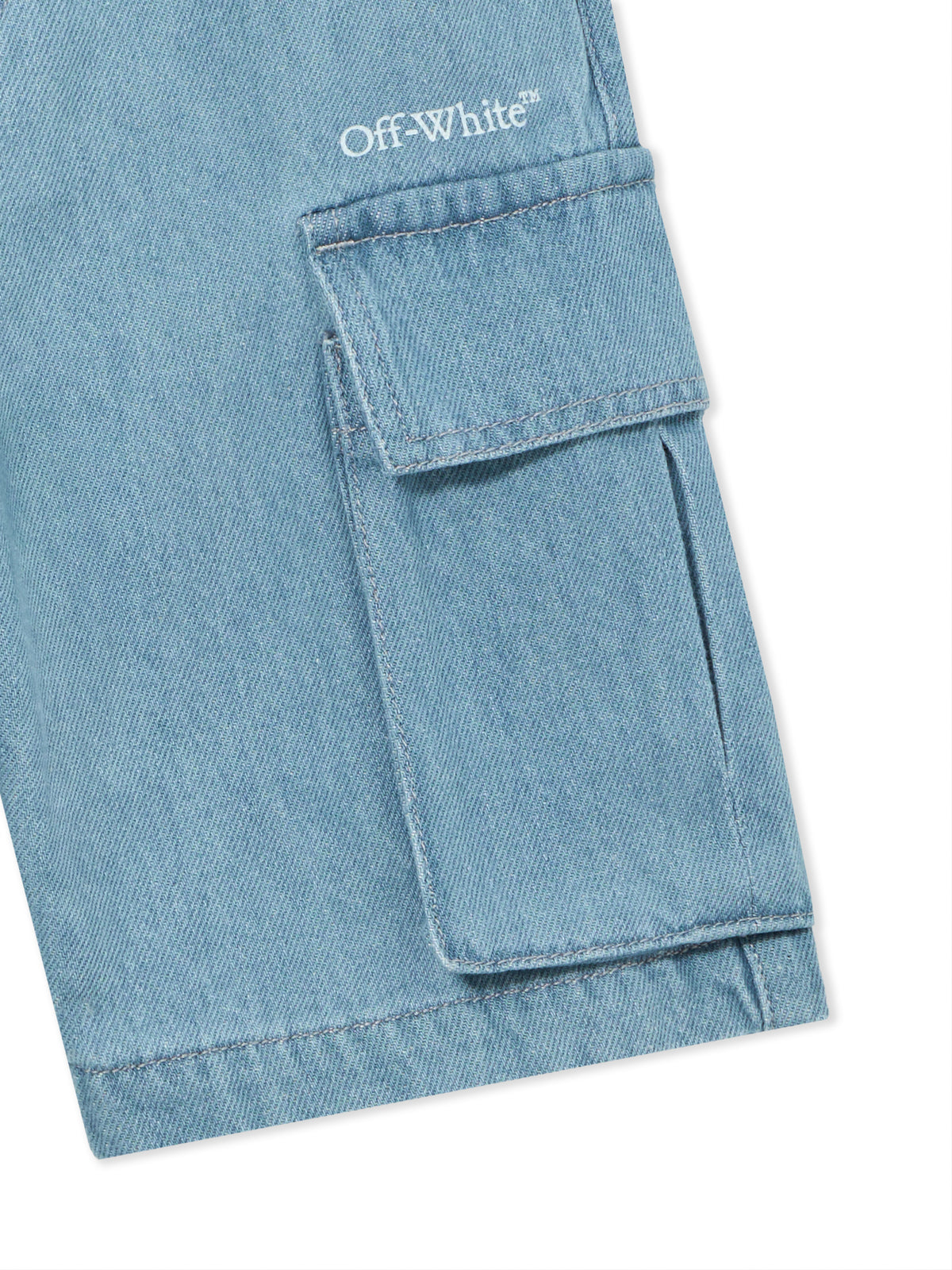 OFF WHITE Diagonal Sketch Cargo Shorts MEDIUM BLUE 44BYC002S26D001