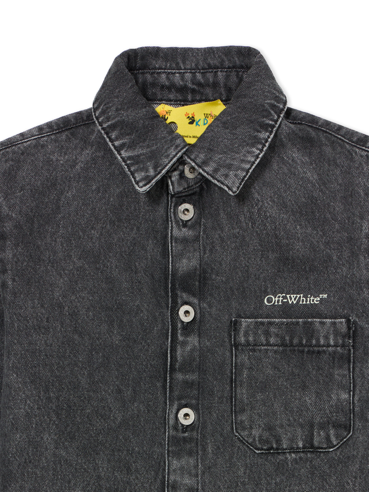 OFF WHITE Classic Arrow Tab Shirt MEDIUM GREY 44BYD001S26D001