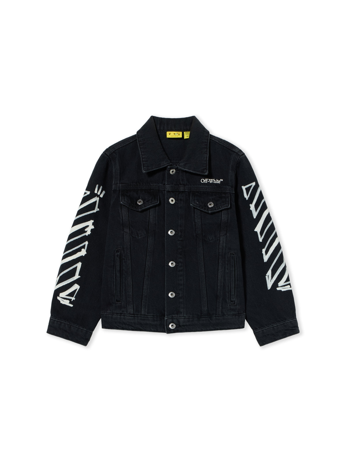Diagonal Marker Denim Jacket