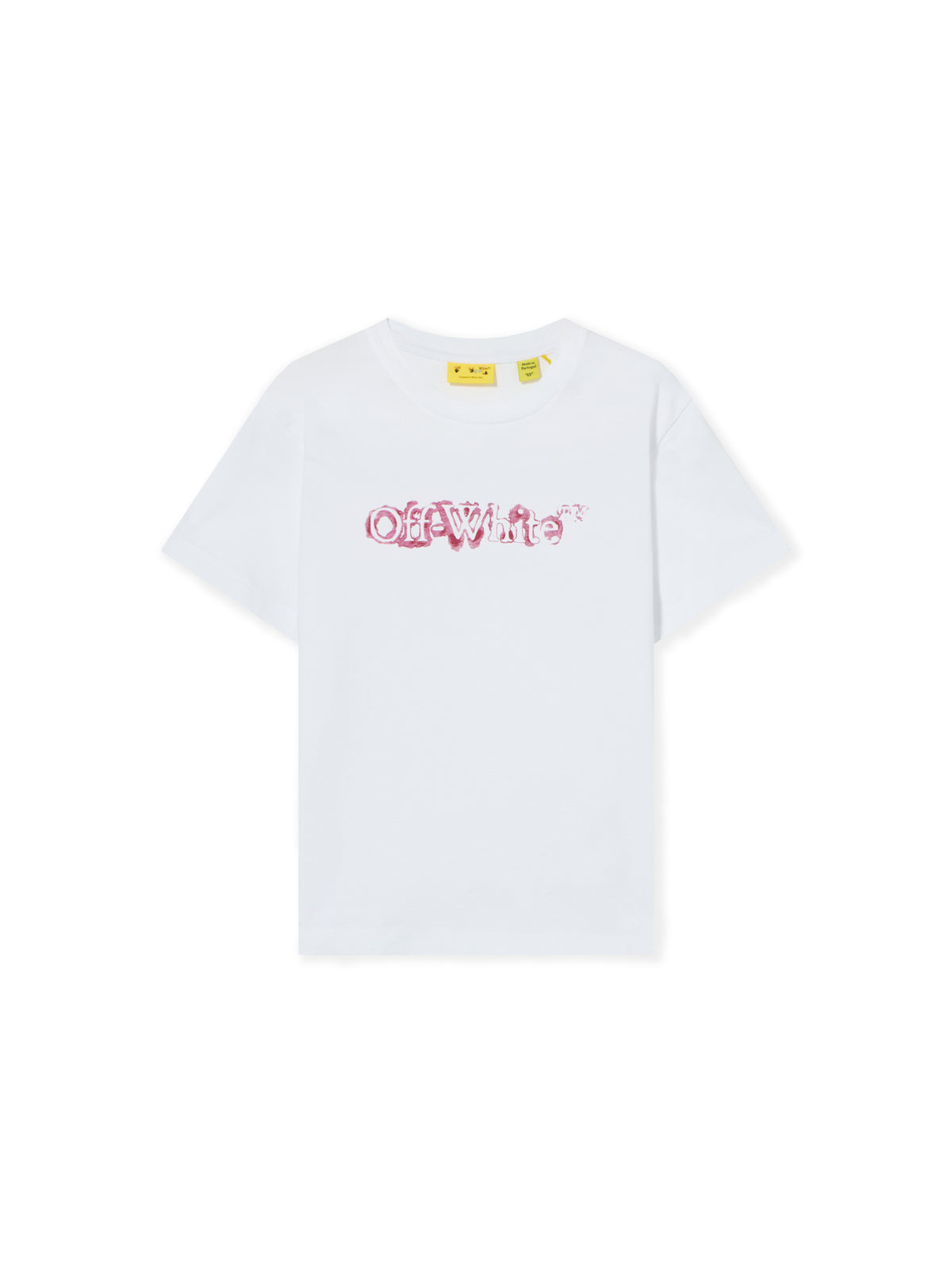 OFF WHITE Big Bookish Watercolor Short Sleeve T-Shirt WHITE 44GAA001F26J001
