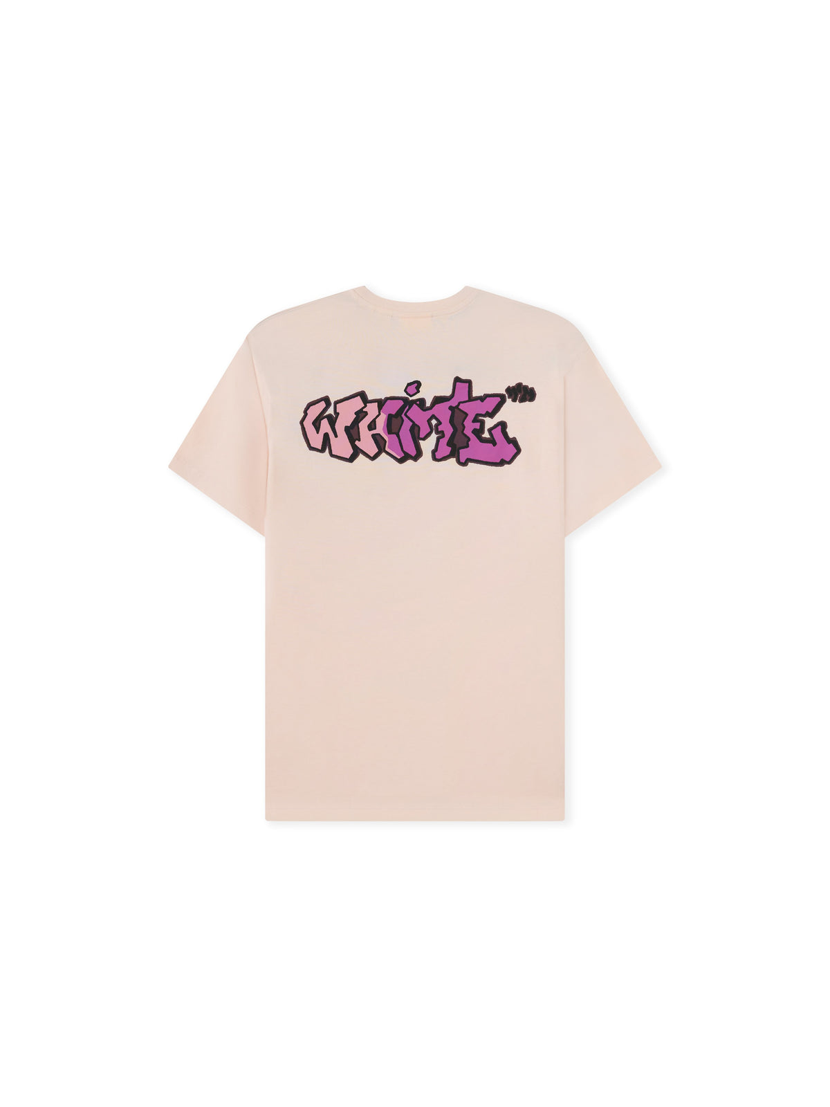 OFF WHITE Graffiti T-Shirt CRYSTAL PINK 44GAA001F26J004