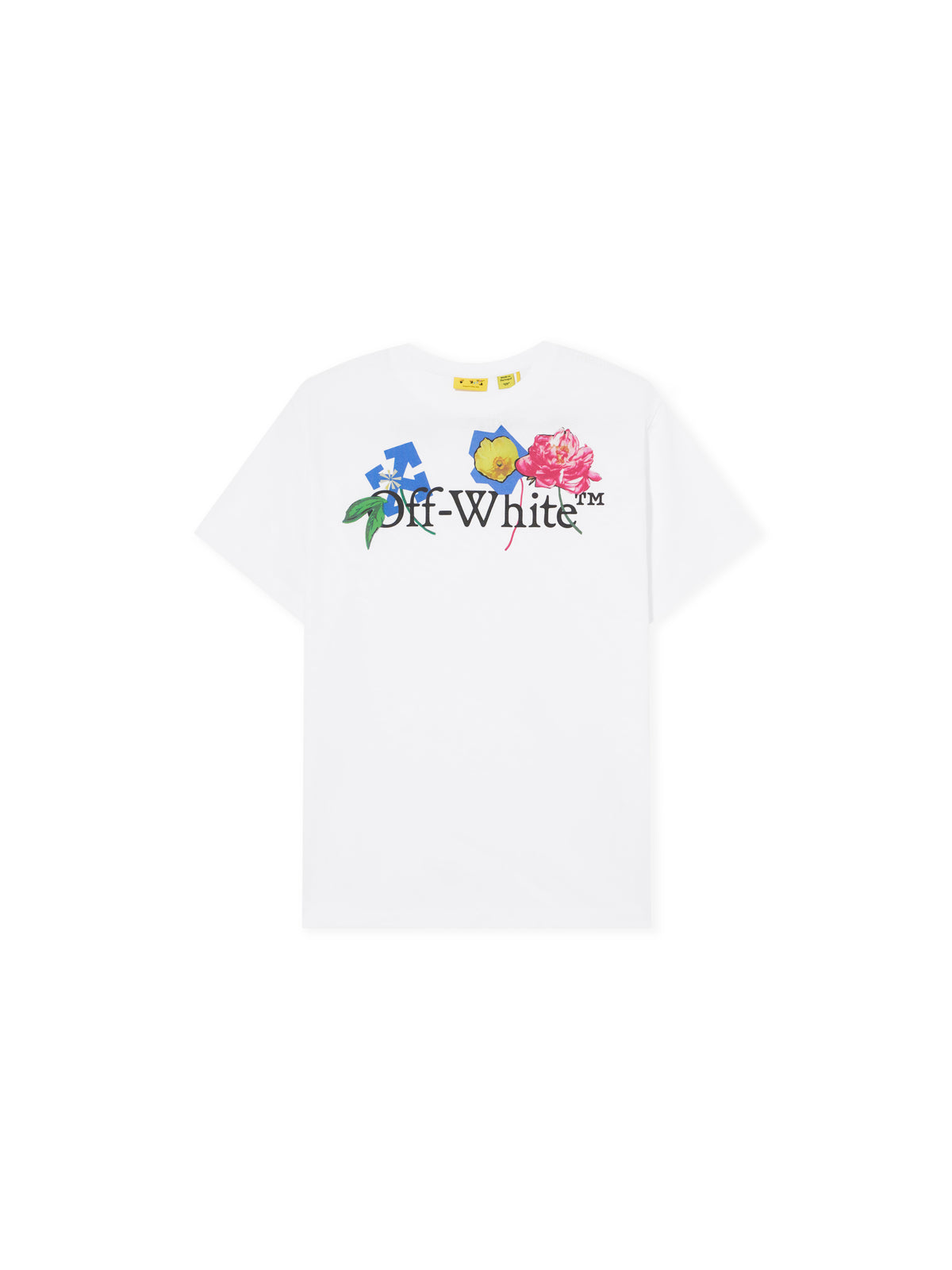 OFF WHITE Big Bookish Flower T-Shirt WHITE 44GAA001F26J006