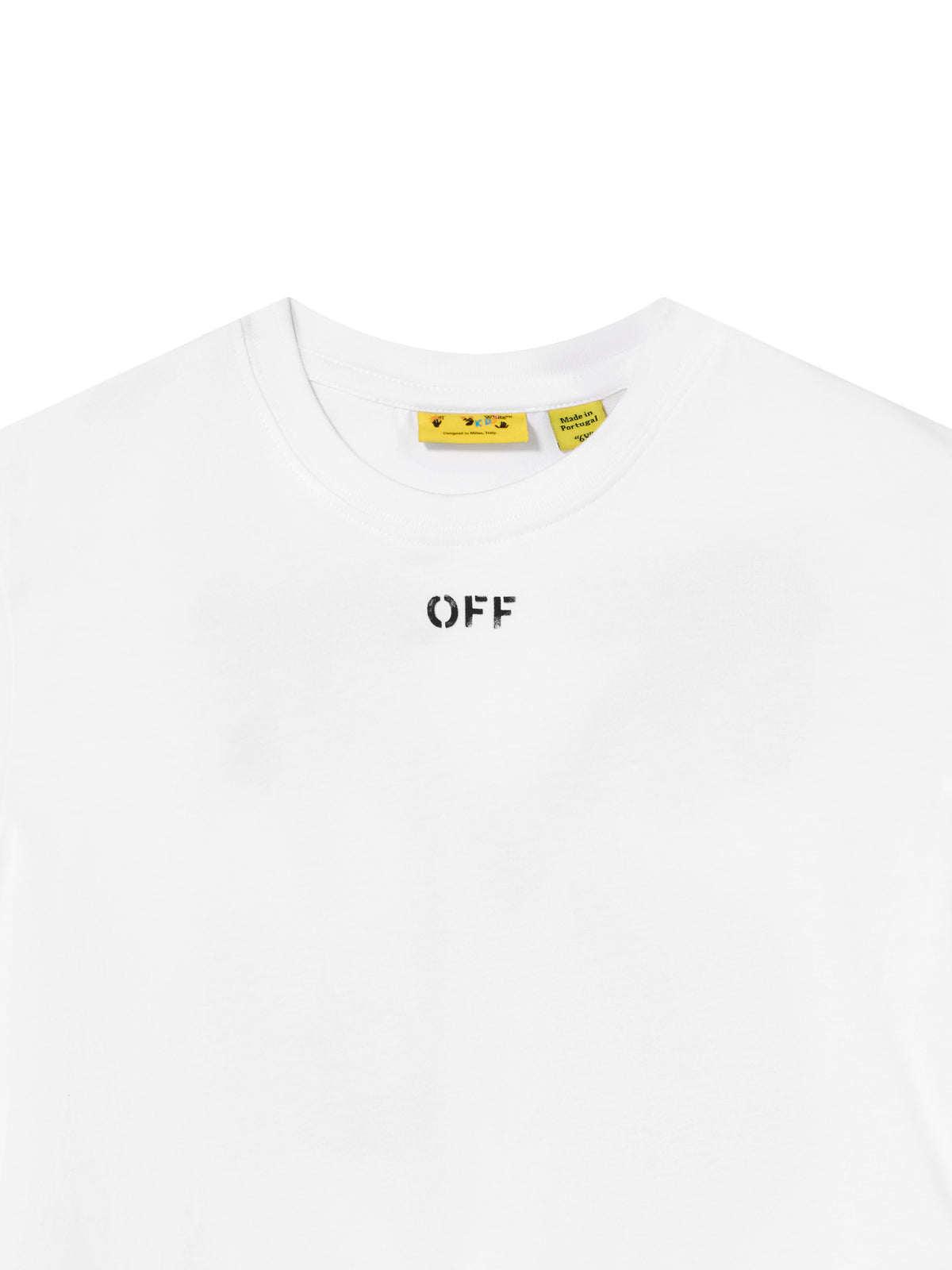 OFF WHITE Arrow Acrylic T-Shirt WHITE 44GAA001F26J008