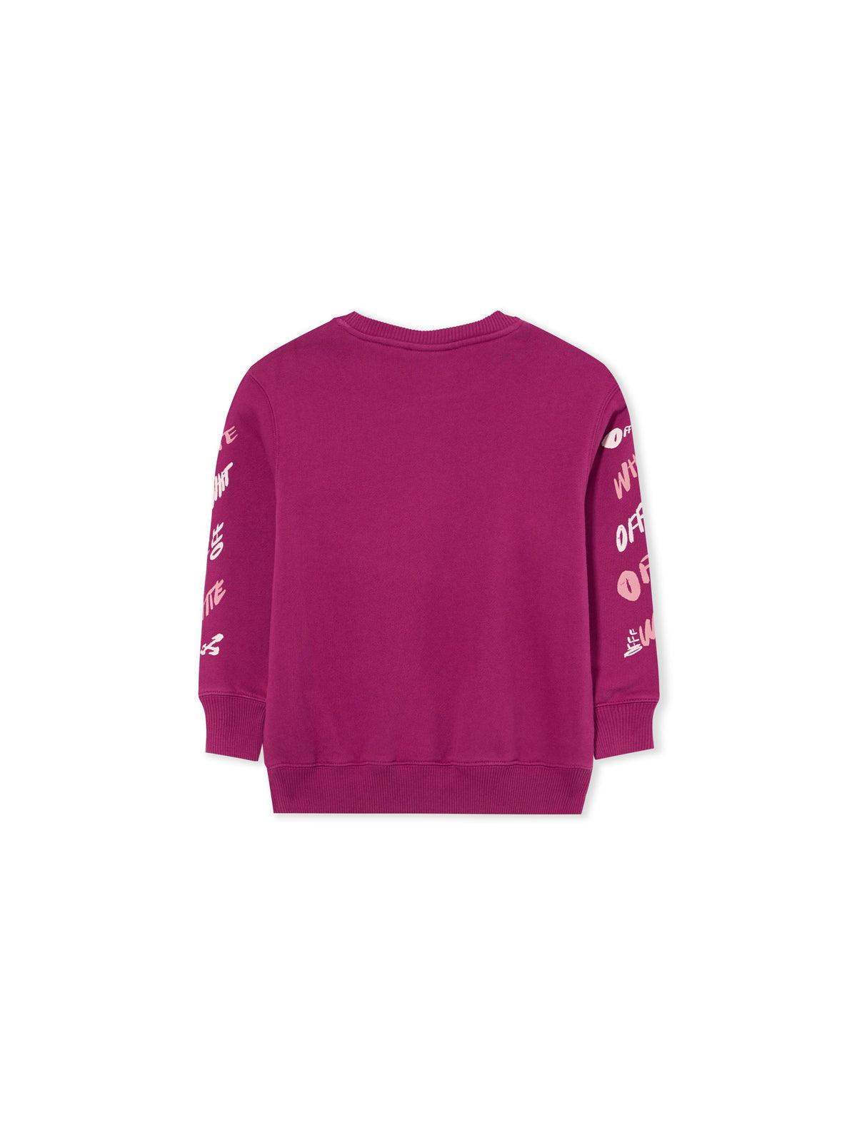 OFF WHITE Arrow Writings Crewneck Sweatshirt BOYSENBERRY 44GBA001F26F003