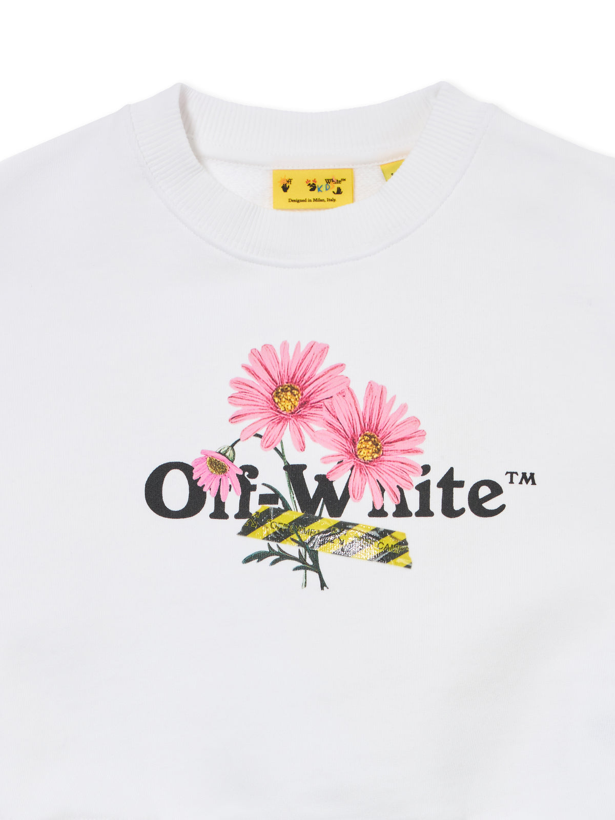 OFF WHITE Daisy Logo Box Sweatshirt WHITE 44GBA013S26F001