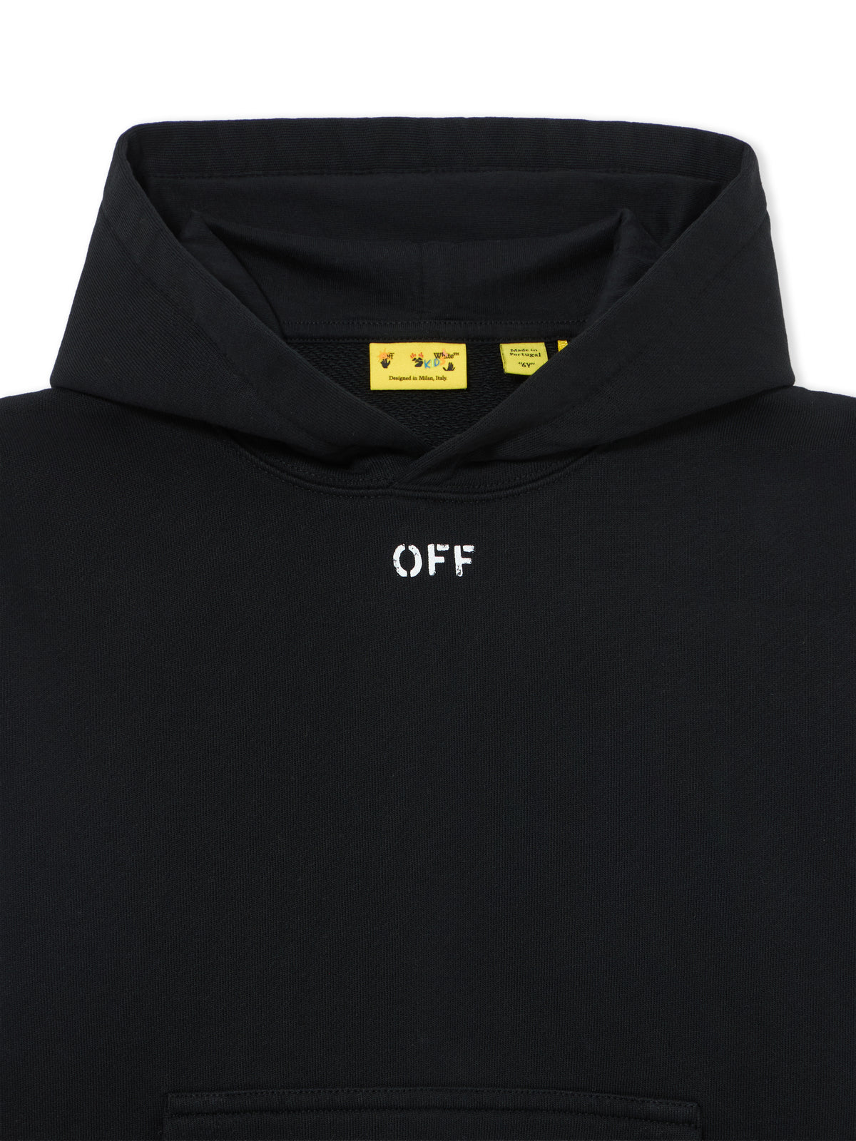 OFF WHITE Diagonal Watercolor Hoodie BLACK 44GBB002S26F001