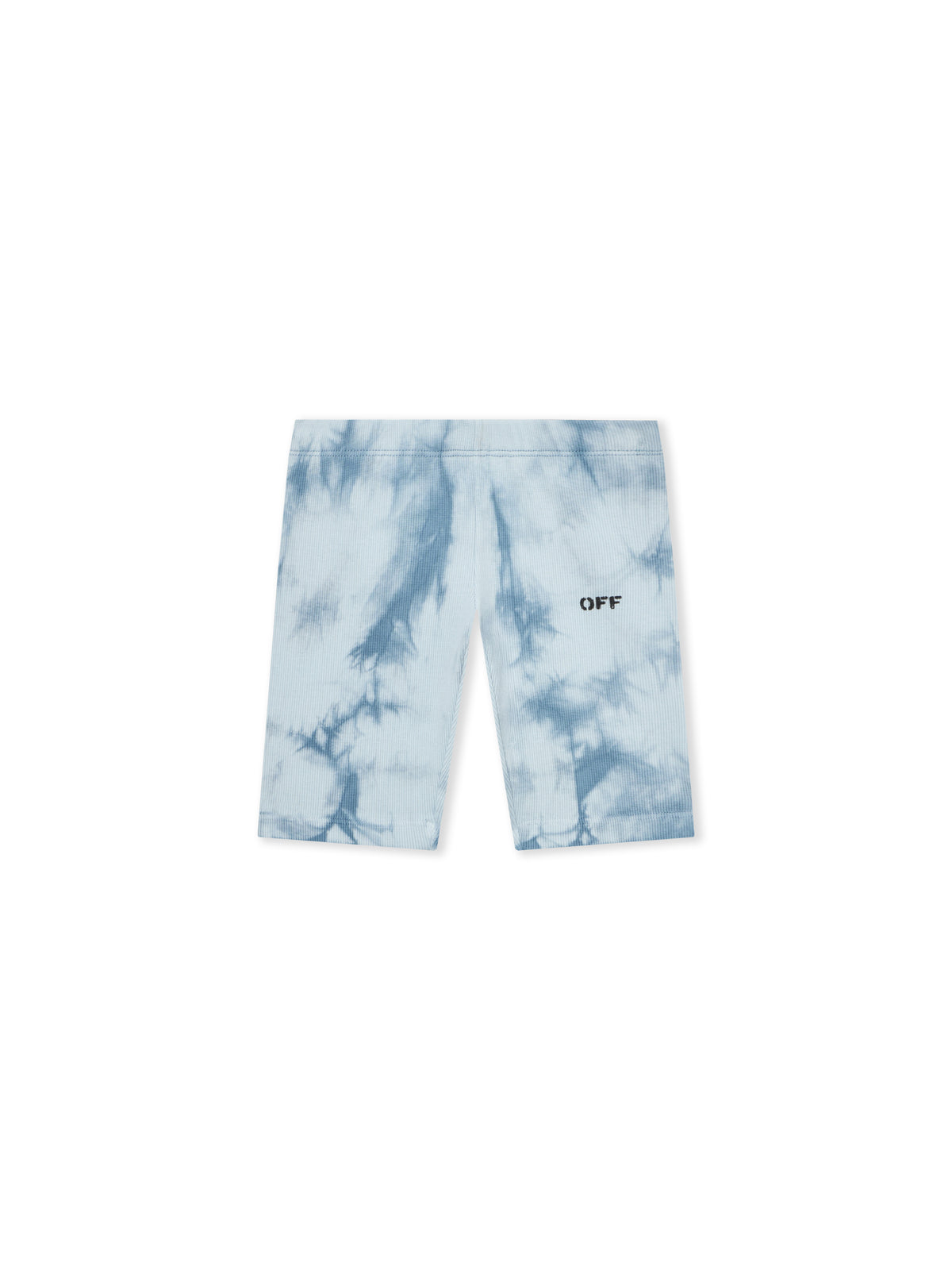 Off Stamp Tie-Dye Ribbed Shorts
