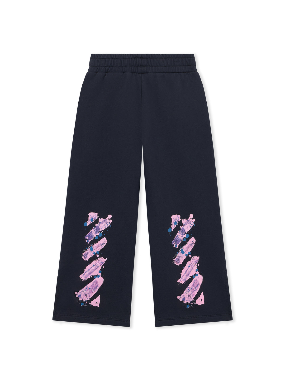 Diagonal Splat Wide Sweatpants