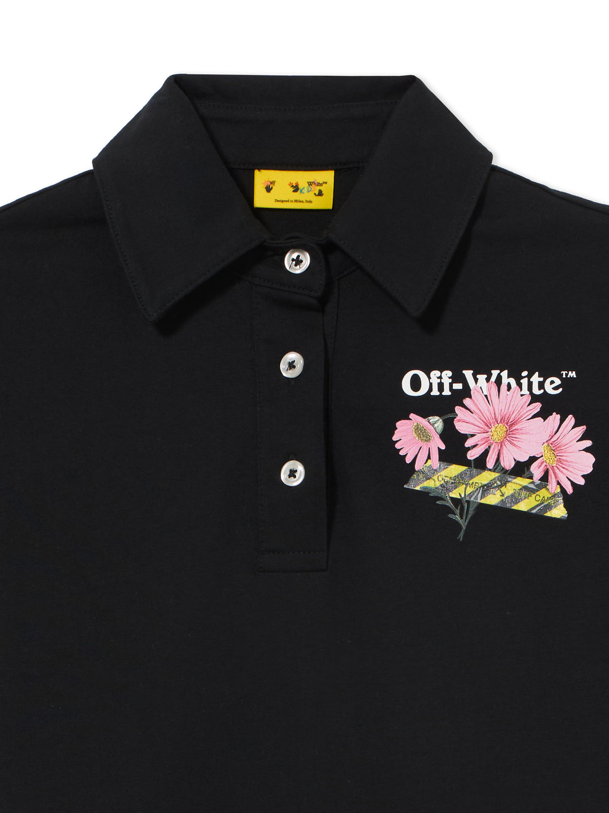 OFF WHITE Daisy Tape Polo Dress BLACK 44GDH007S26J001