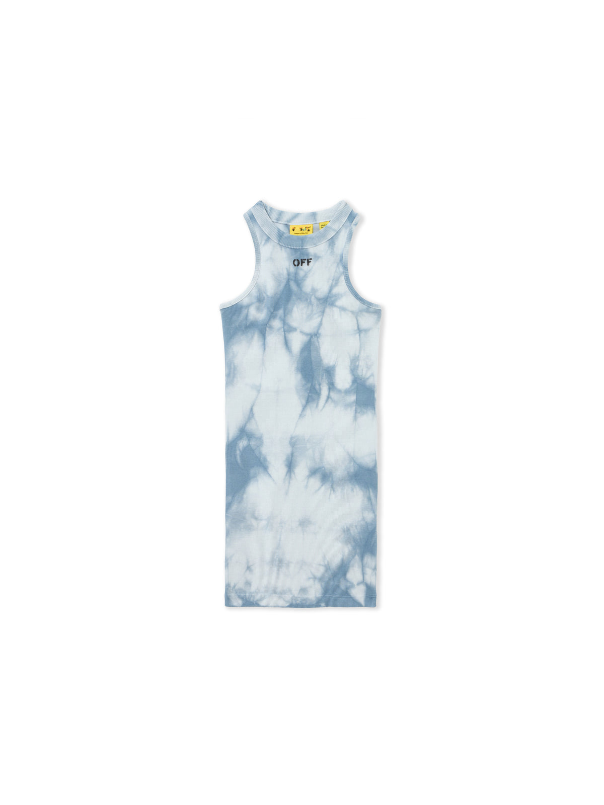 Off Stamp Tie-Dye Ribbed Dress