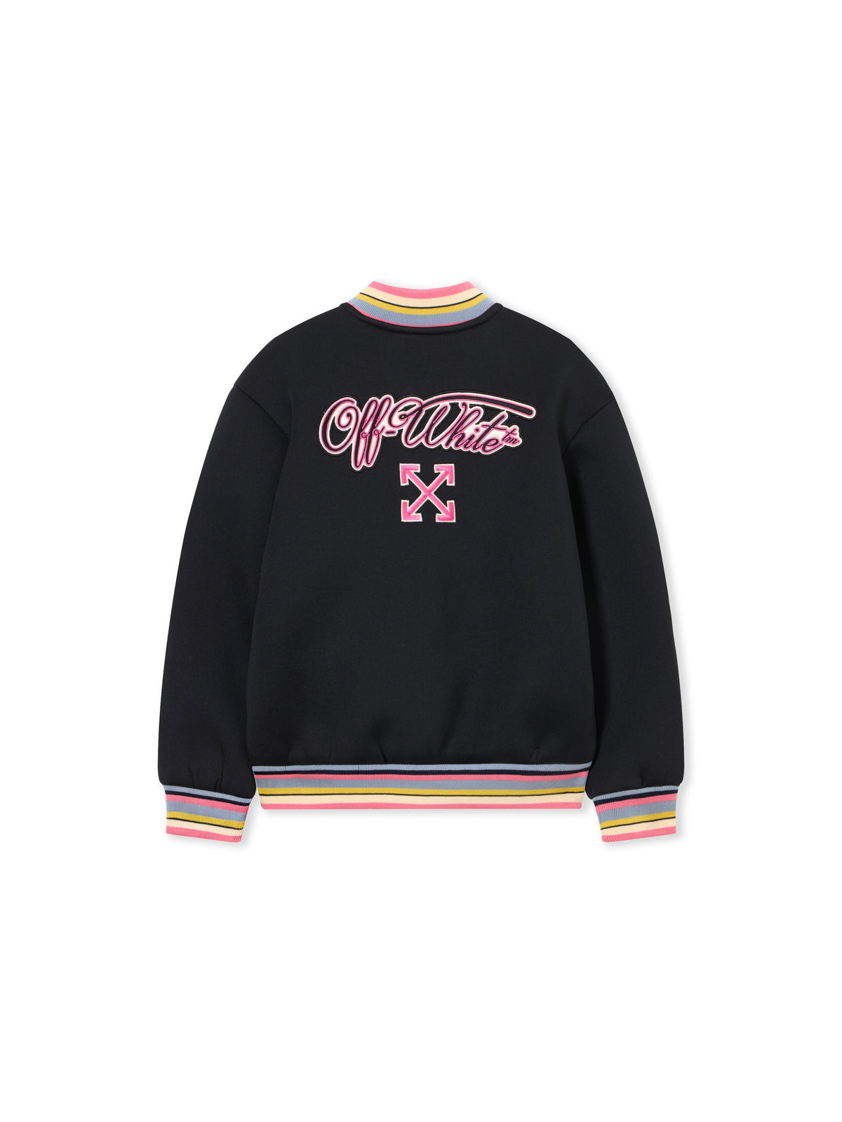 OFF WHITE Butterfly Varsity Jacket BLACK 44GEH001S26F001