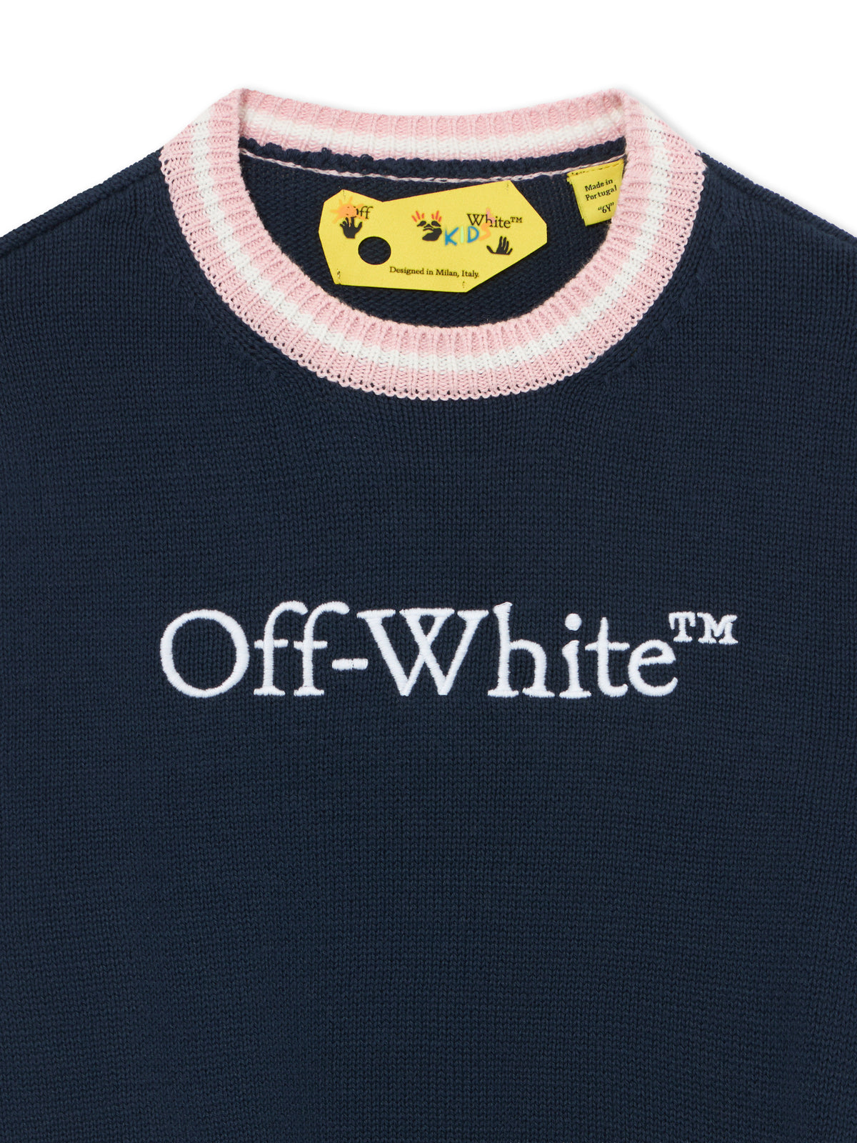 OFF WHITE Big Bookish Knit Sweater SEABORNE 44GHE002S26K001