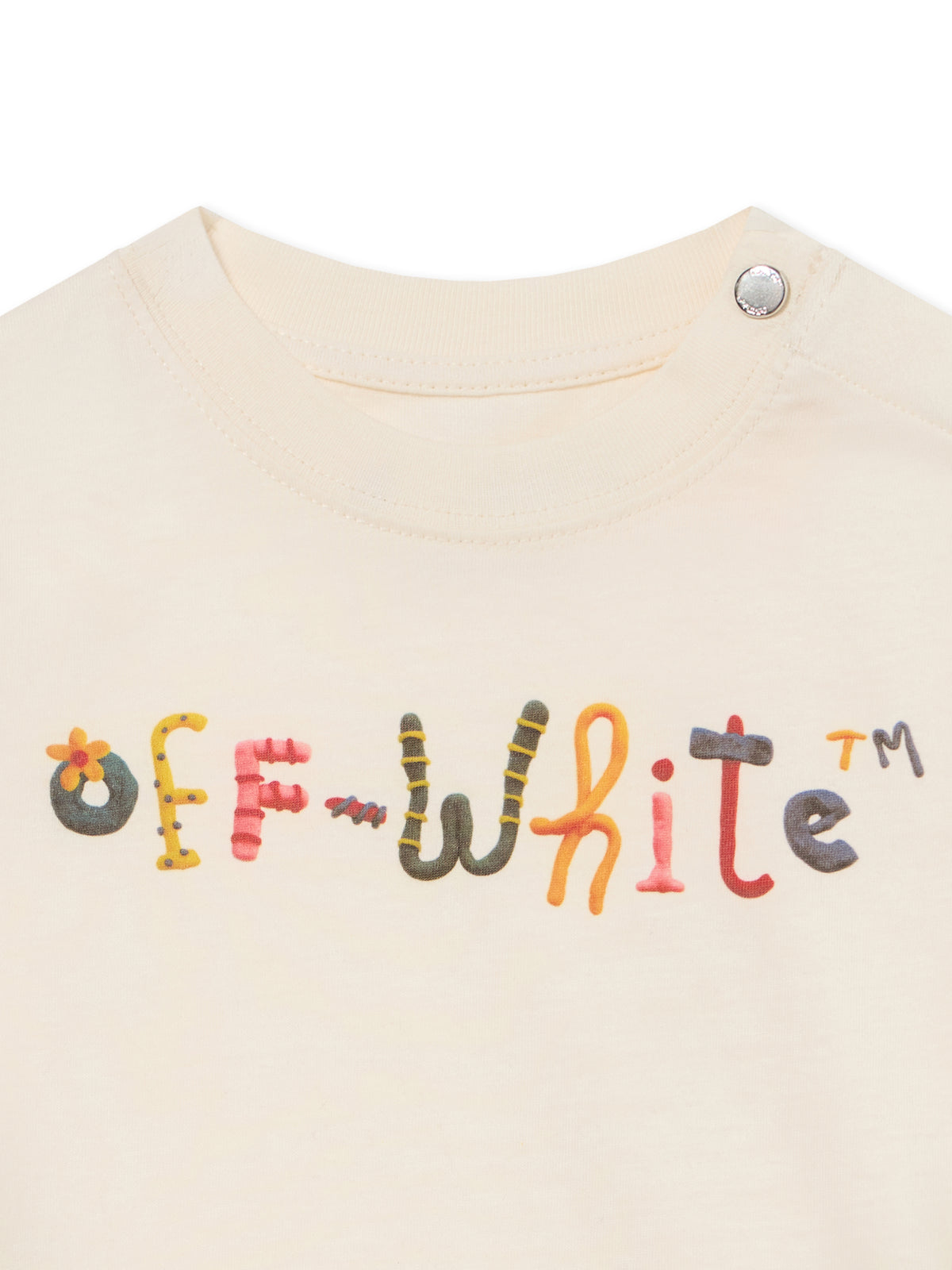 OFF WHITE Logo Pongo T-Shirt EGRET 44GXB001F26J001