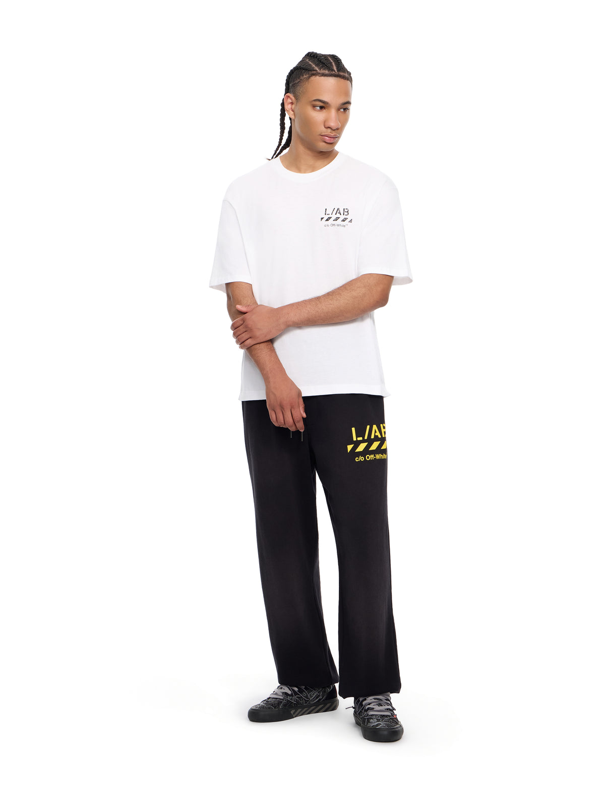 L/AB Diagonal Washed Joggers