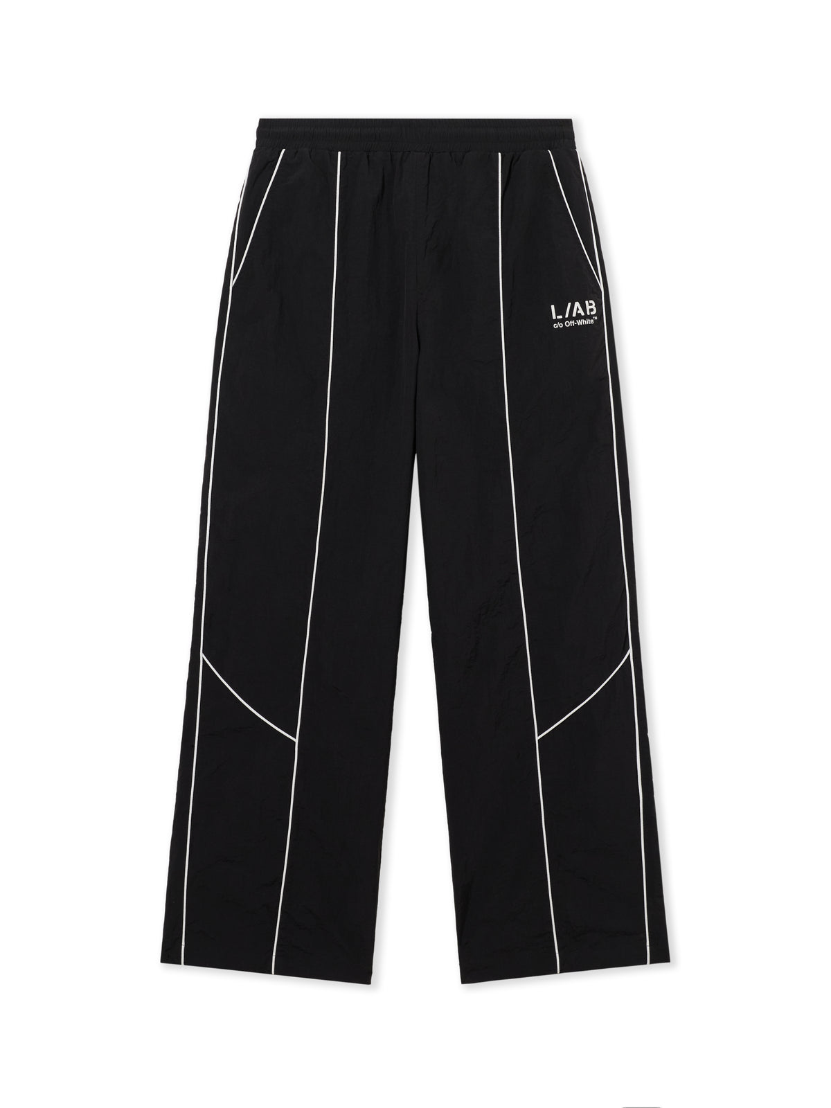 L/AB Contrast Piping Diagonal Track Pants
