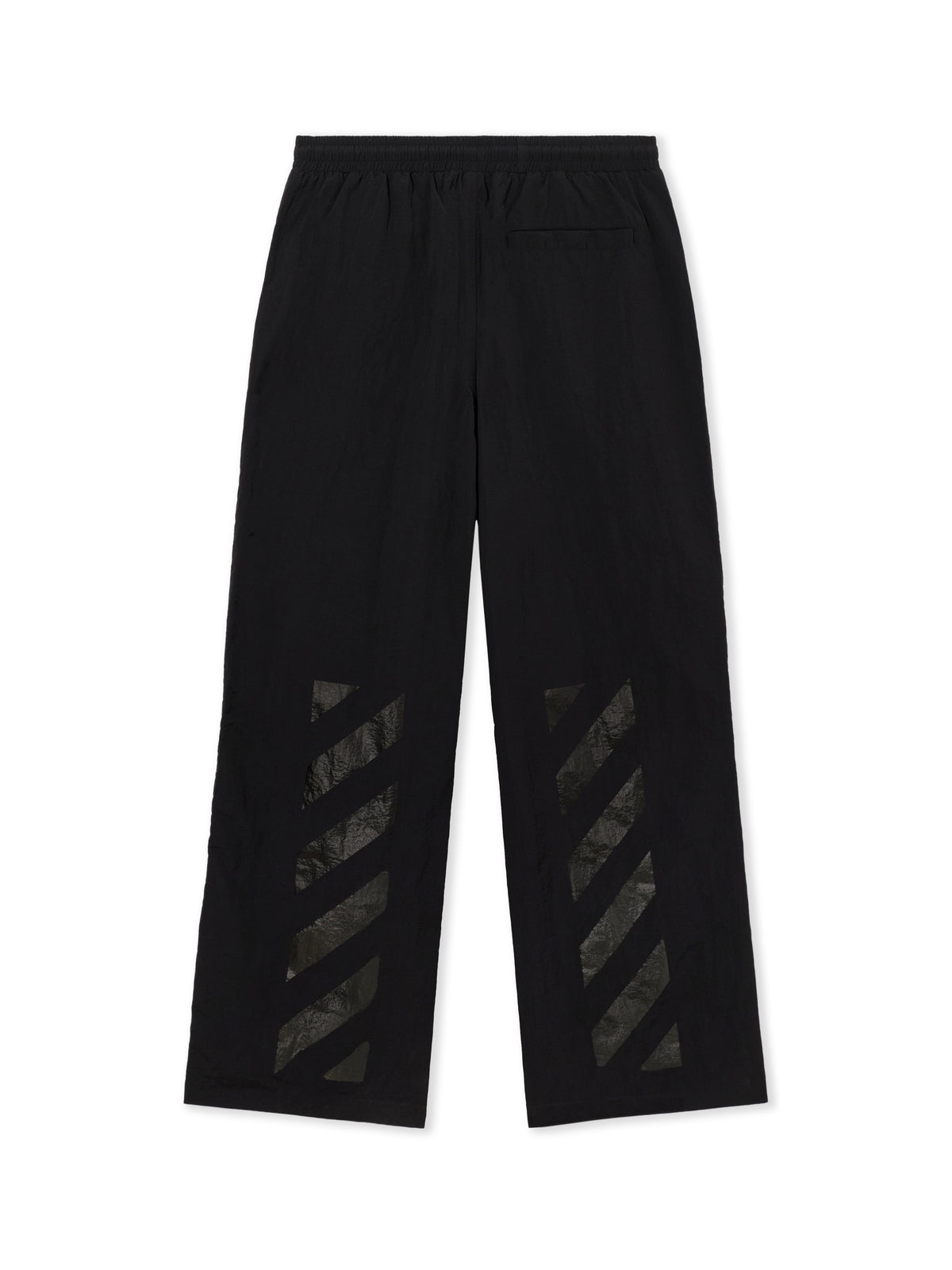 LAB L/AB Contrast Piping Diagonal Track Pants BLACK 44LABF26B063