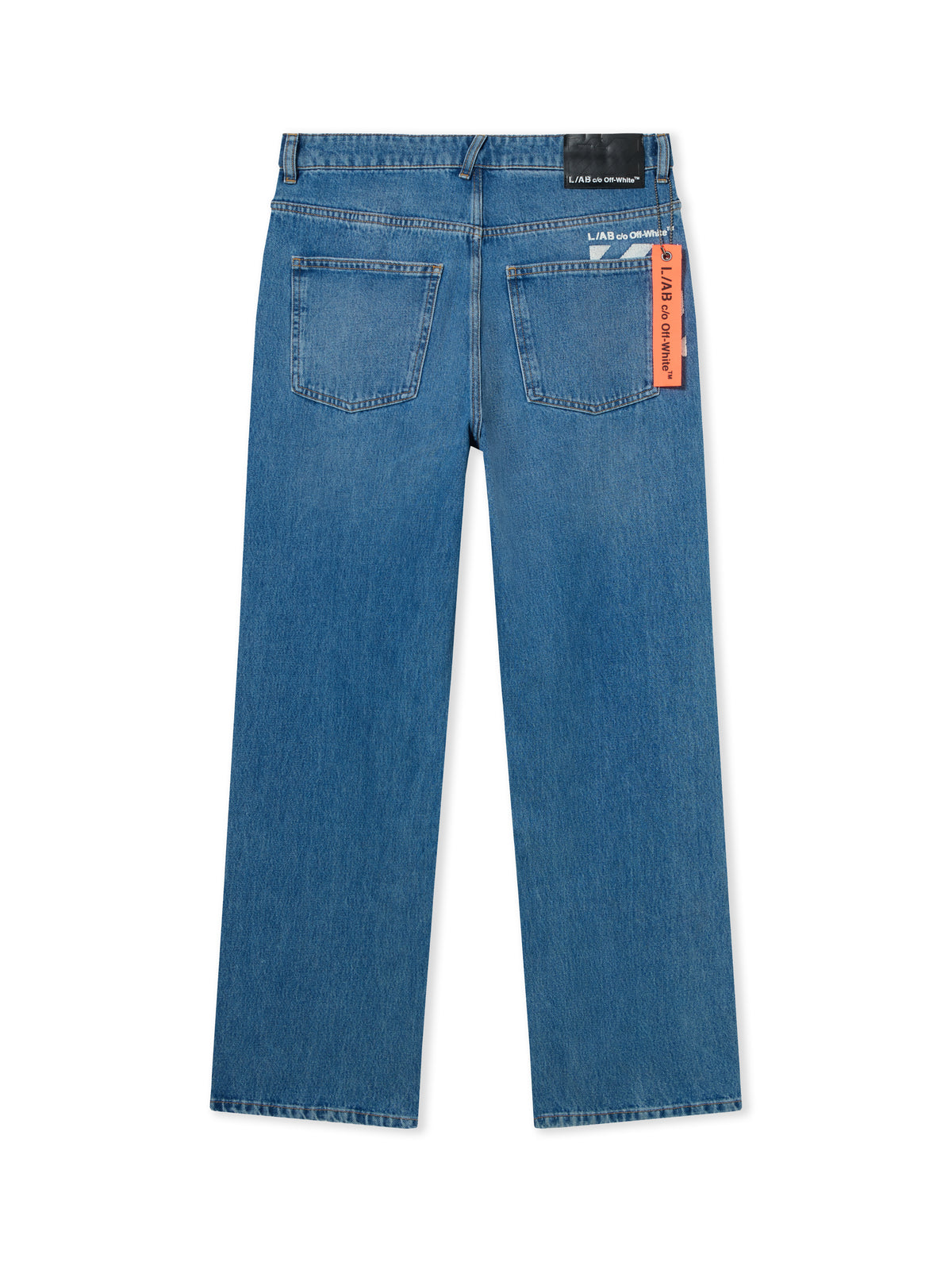 LAB L/AB Straight Piped Jeans STEEL INDIGO 44LABF26D108